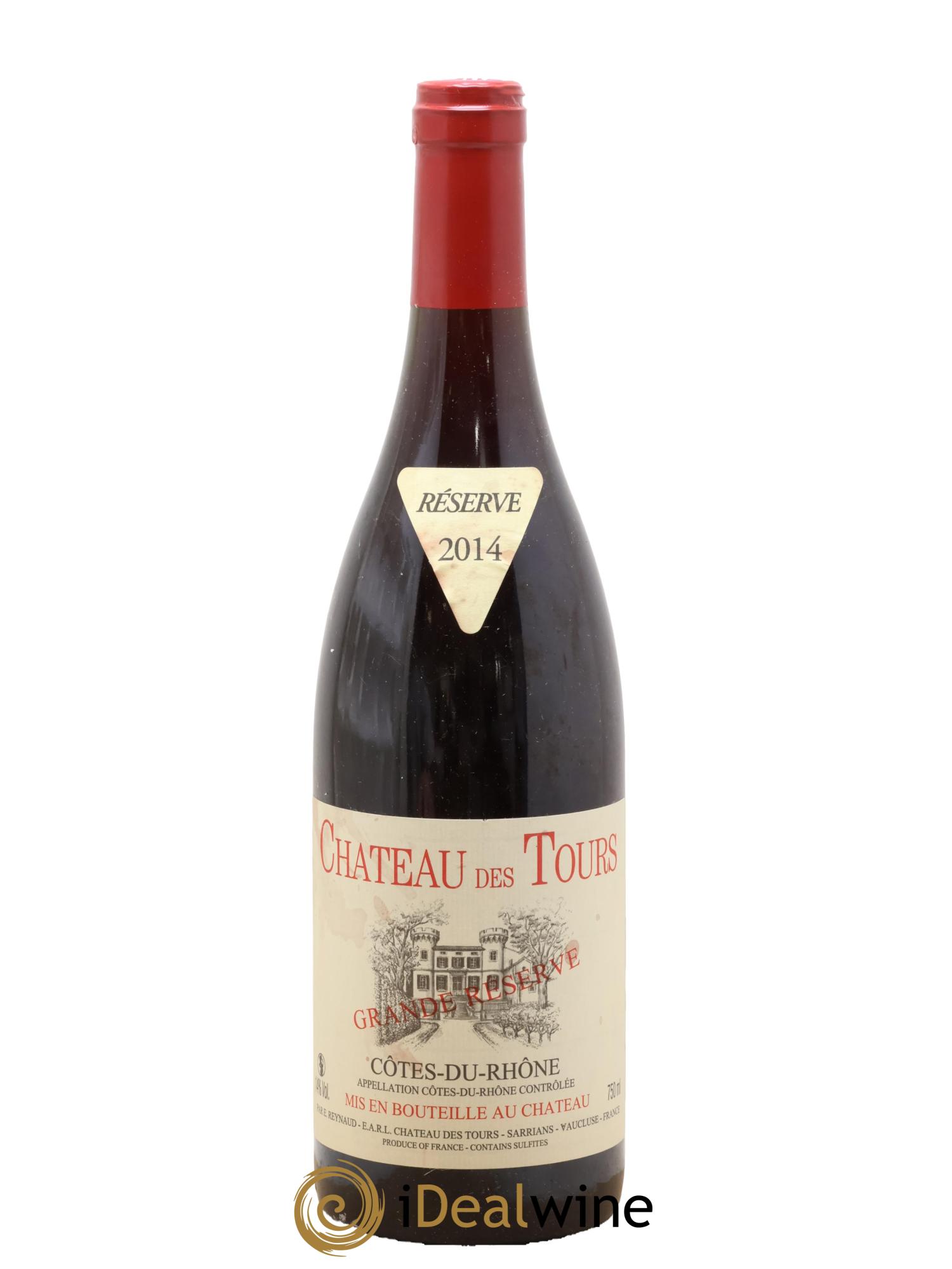 Côtes-du-Rhône Château des Tours Grande Réserve Emmanuel Reynaud 2014 - Lot de 1 bouteille - 0