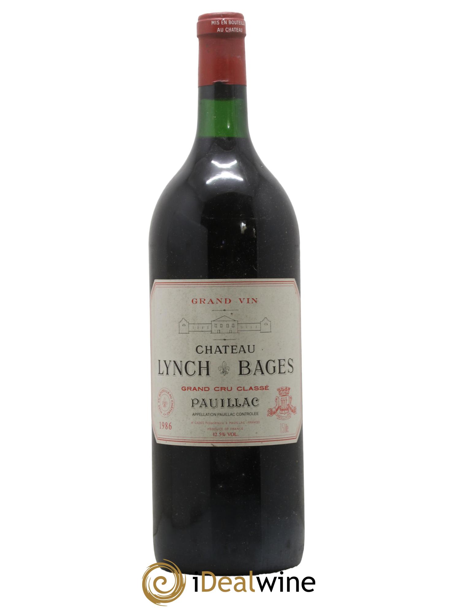 Château Lynch Bages 5ème Grand Cru Classé 1986 - Lot de 1 magnum - 0