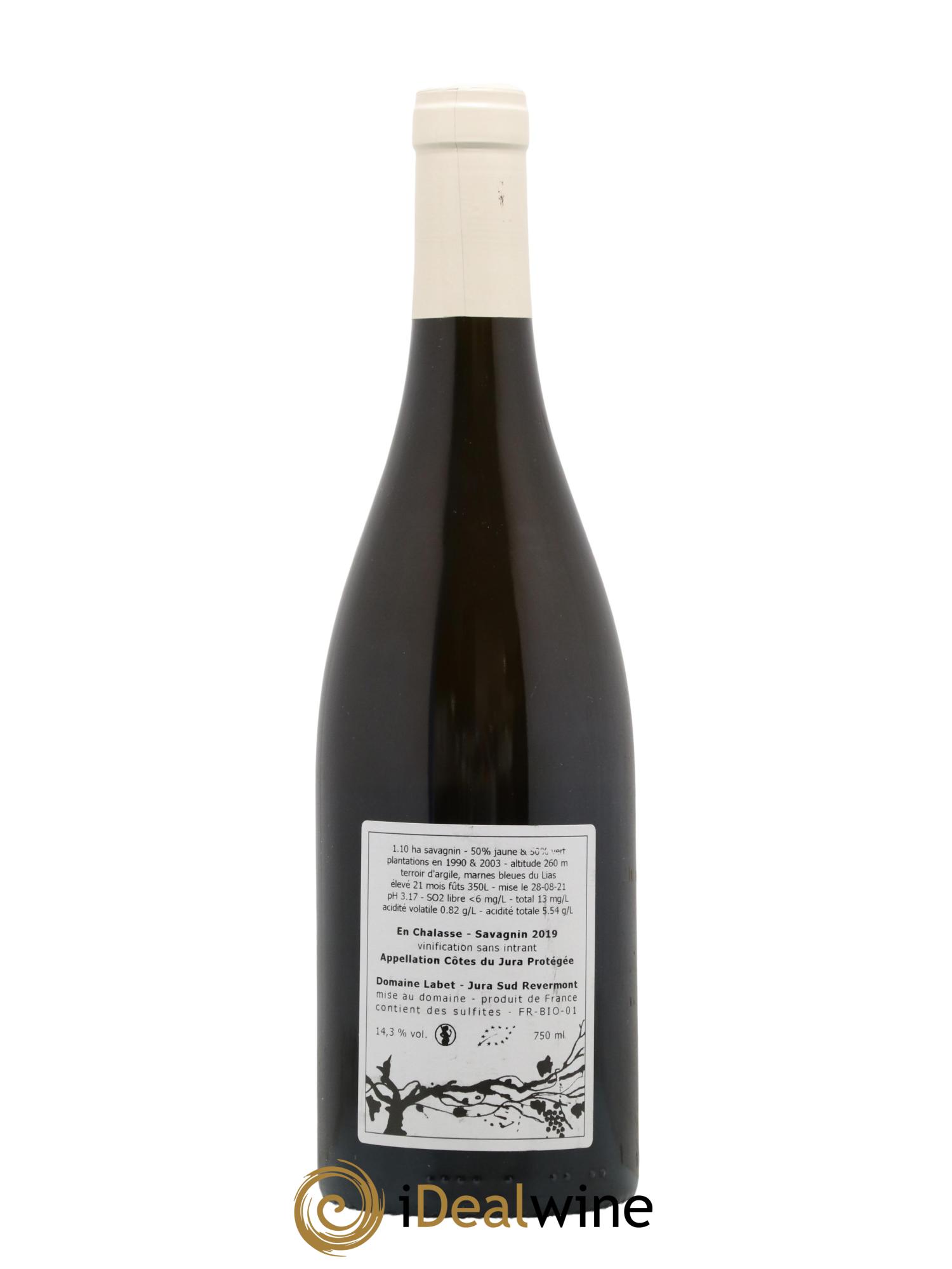 Côtes du Jura Fleur de Savagnin En Chalasse Romain - Julien - Charline Labet 2019 - Lot de 1 bouteille - 1