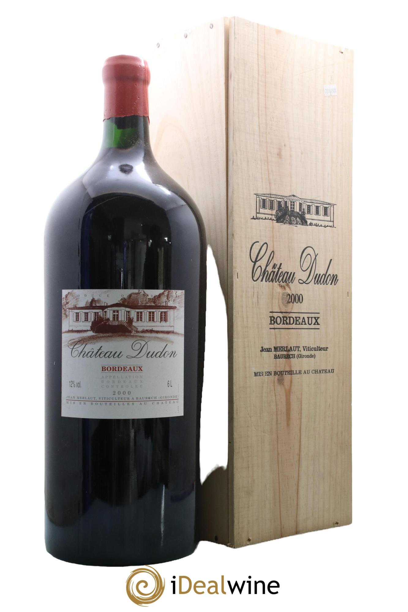 Bordeaux Supérieur Château Dudon Jean Merlaut 2000 - Lot de 1 impériale - 1