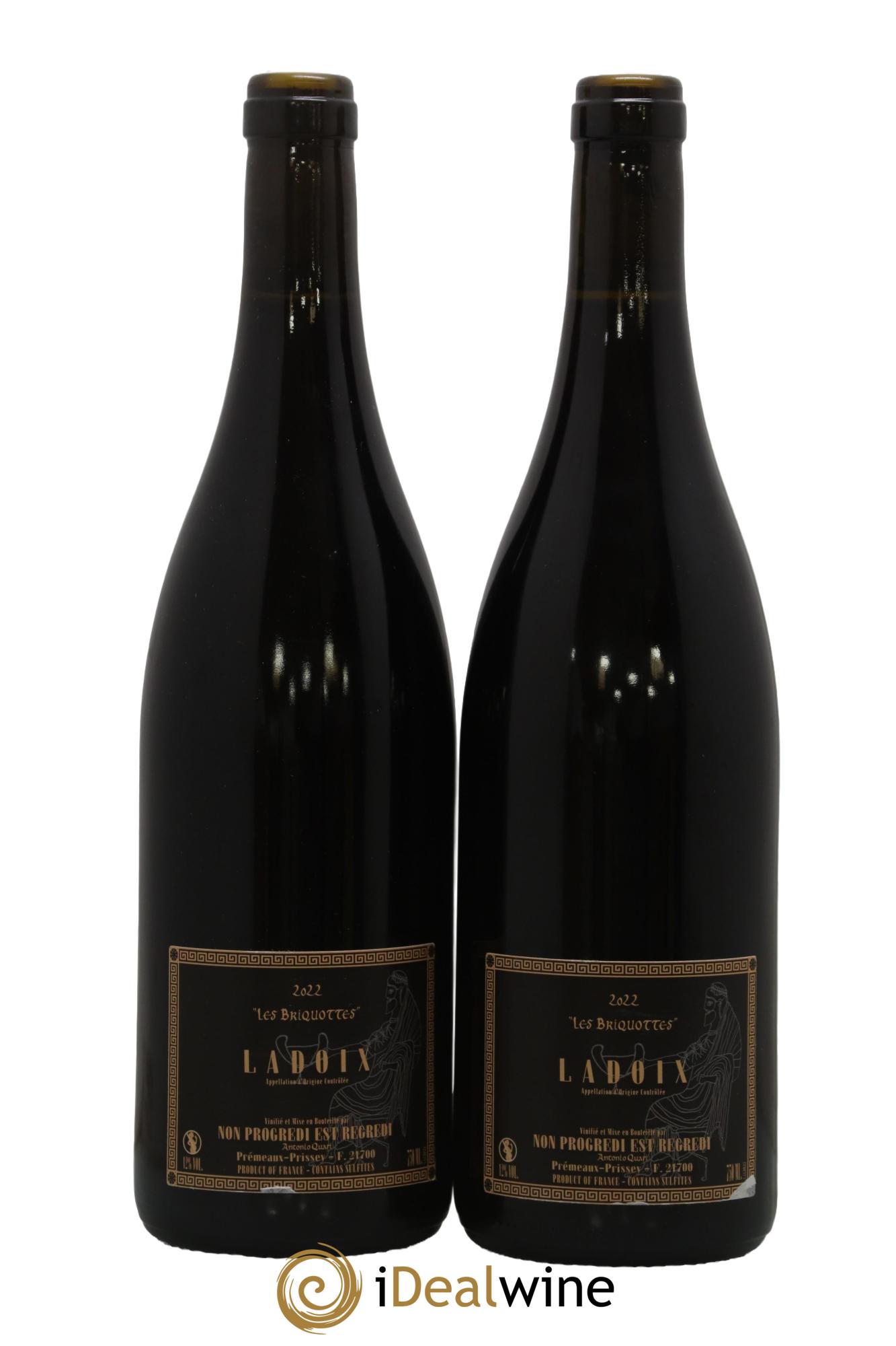 Ladoix Les Briquottes Antonio Quari  2022 - Lot of 2 bottles - 1