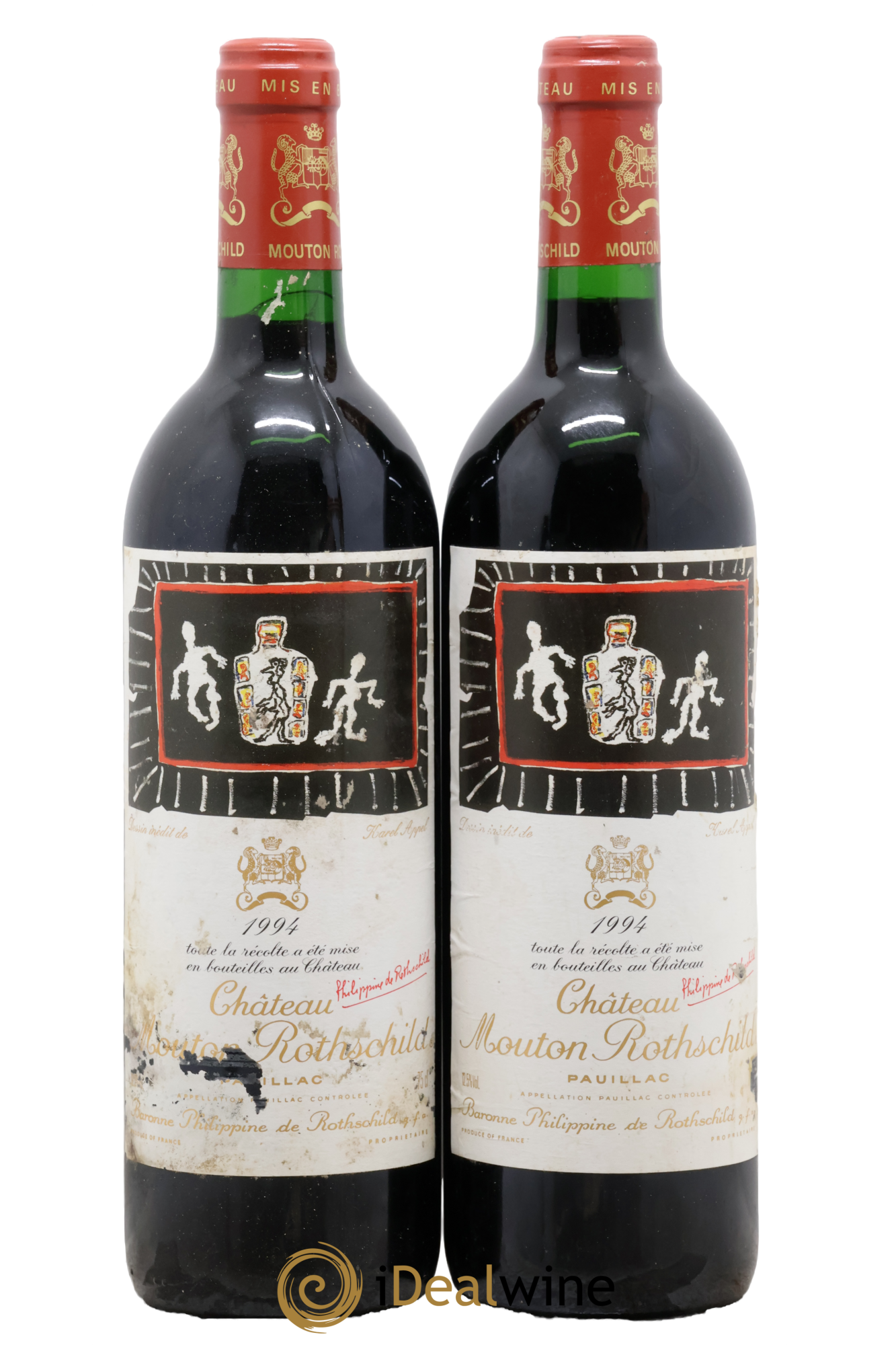 Château Mouton Rothschild 1er Grand Cru Classé 1994 - Posten von 2 Flaschen - 0