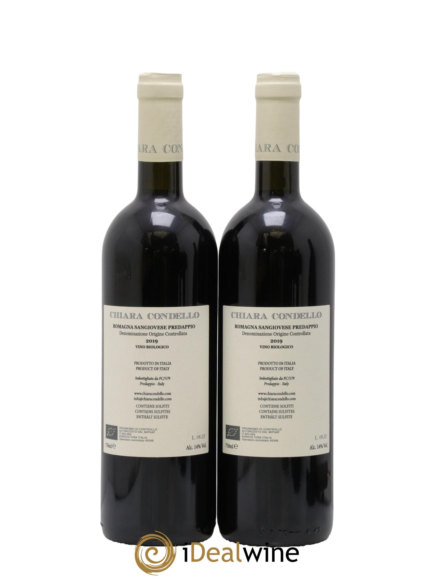 Sangiovese di Romagna Predappio DOC Chiara Condello 2019 - Lot de 2 bouteilles - 1