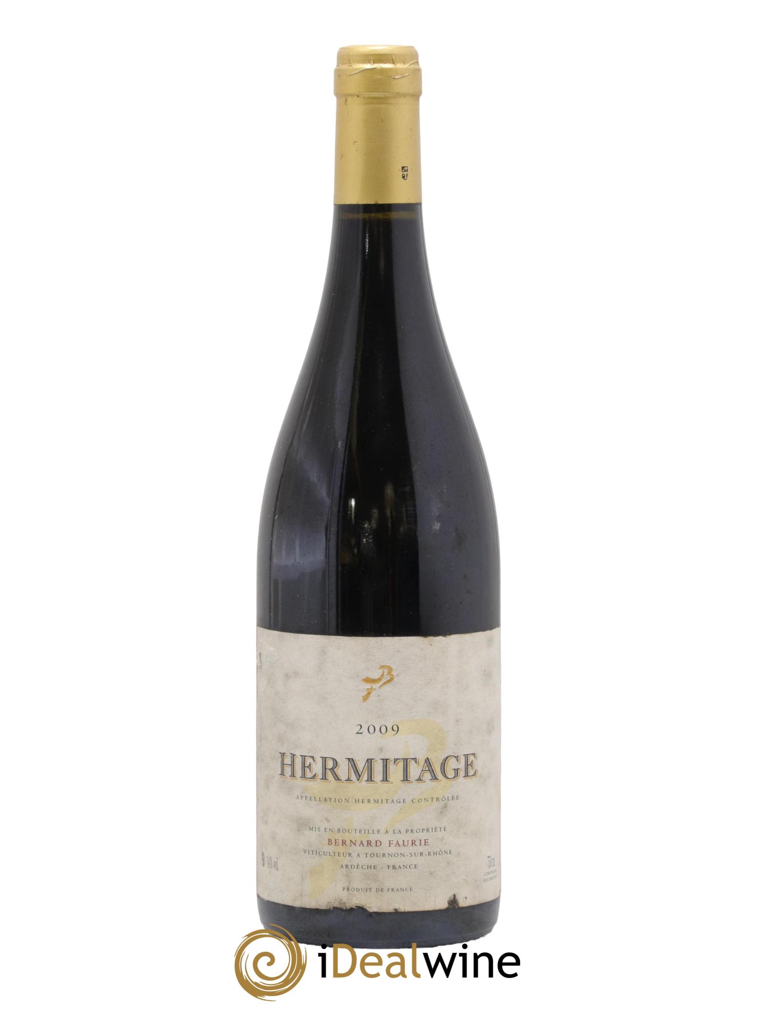 Hermitage Bessards Méal (capsule dorée) Bernard Faurie 2009 - Lot de 1 bouteille - 0