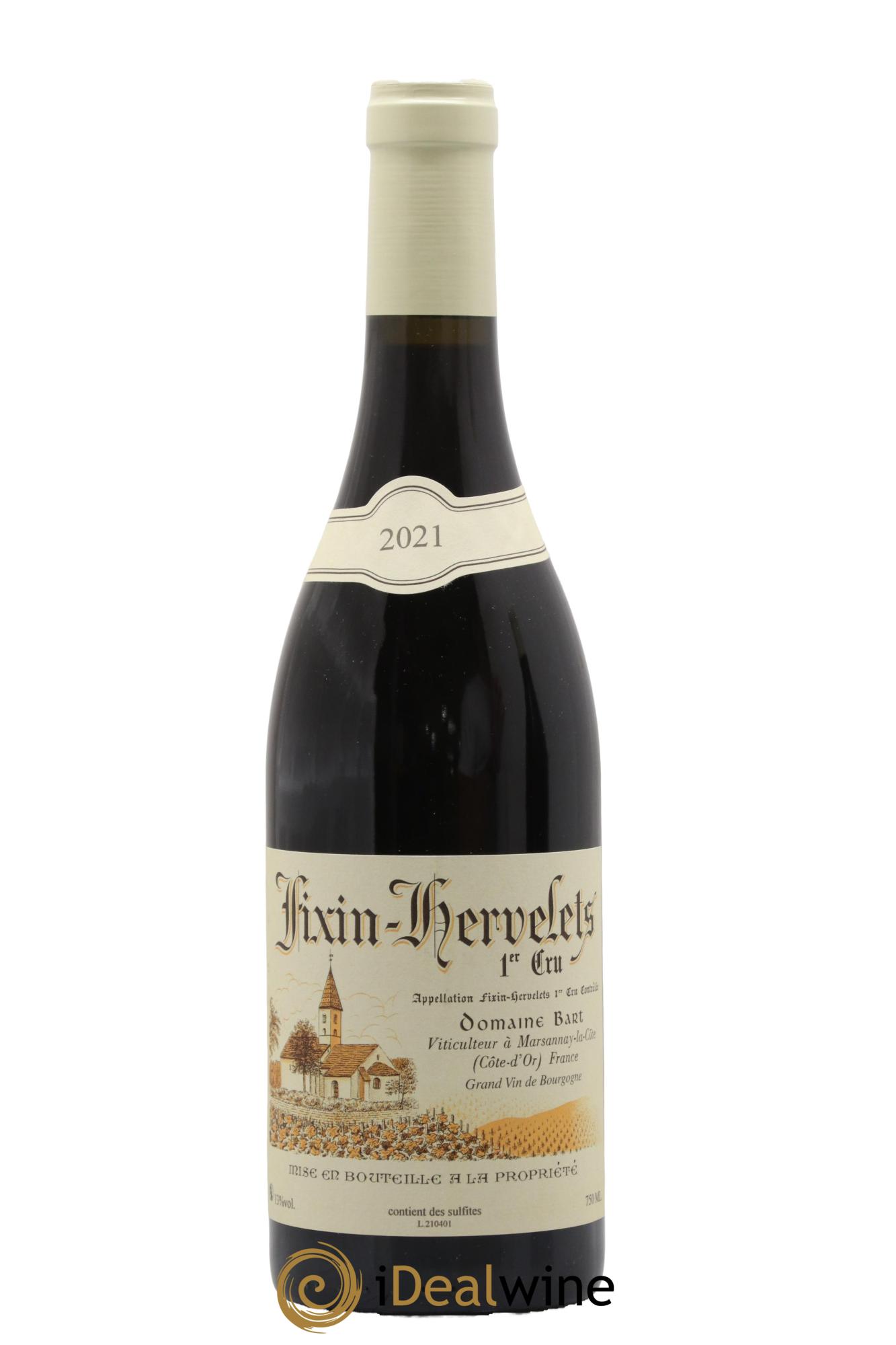 Fixin 1er Cru Hervelets Bart (Domaine) 2021 - Lotto di 1 bottiglia - 0