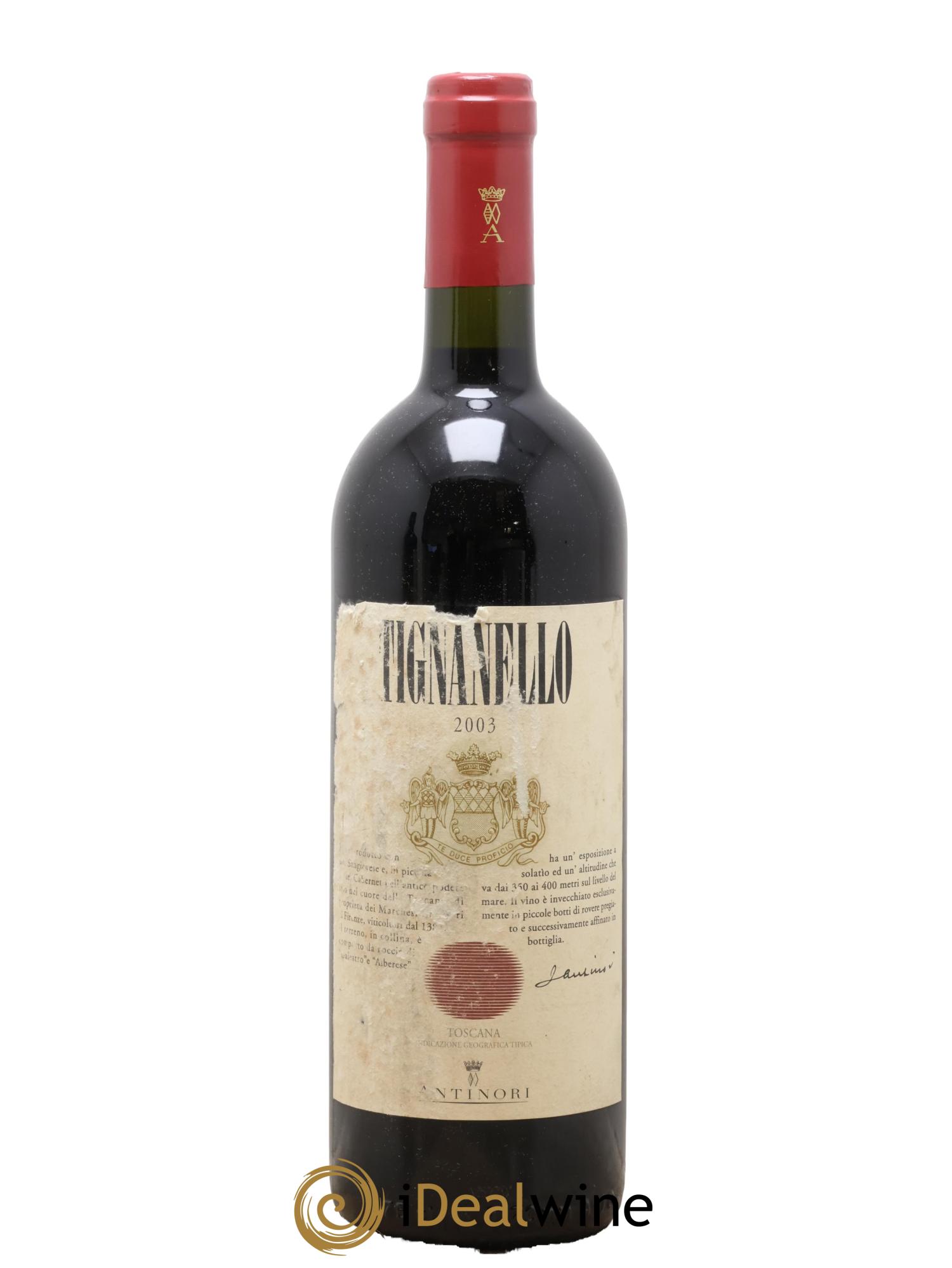 Toscana IGT Solaia Tenuta Tignanello - Marchesi Antinori 2003 - Lot of 1 bottle - 0