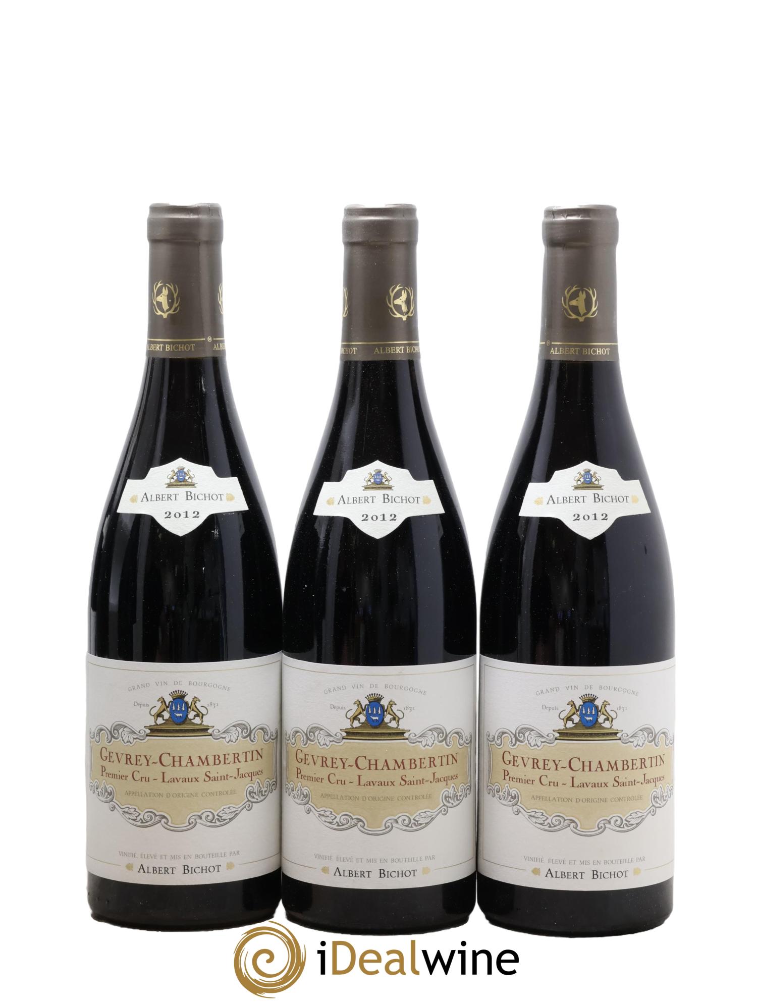 Gevrey-Chambertin 1er Cru Lavaux Saint Jacques Albert Bichot 2012 - Lot de 6 bouteilles - 1
