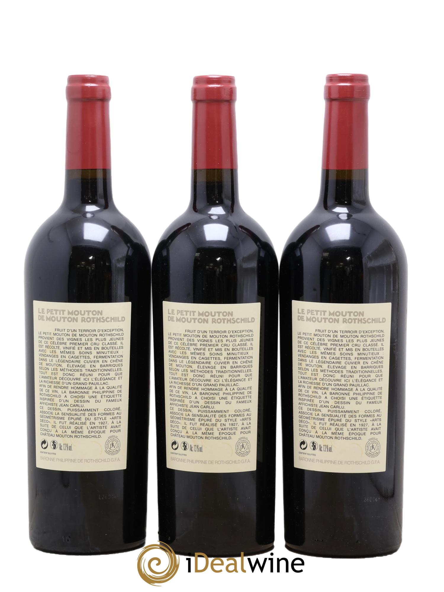 Petit Mouton Second Vin 2013 - Lotto di 3 bottiglie - 1