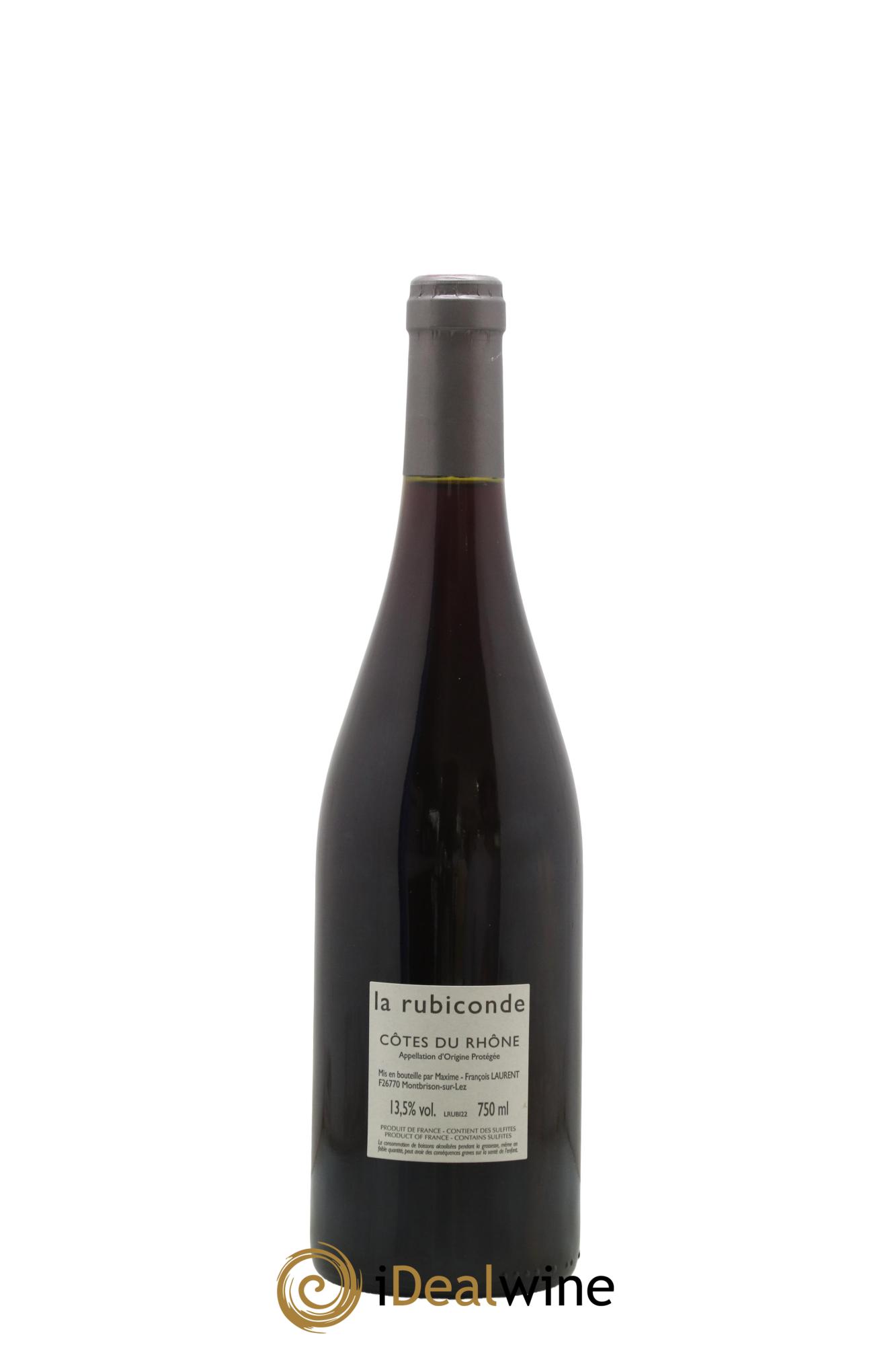 Côtes-du-Rhône Rubiconde Maxime-François Laurent (Gramenon) 2022 - Lot of 1 bottle - 1