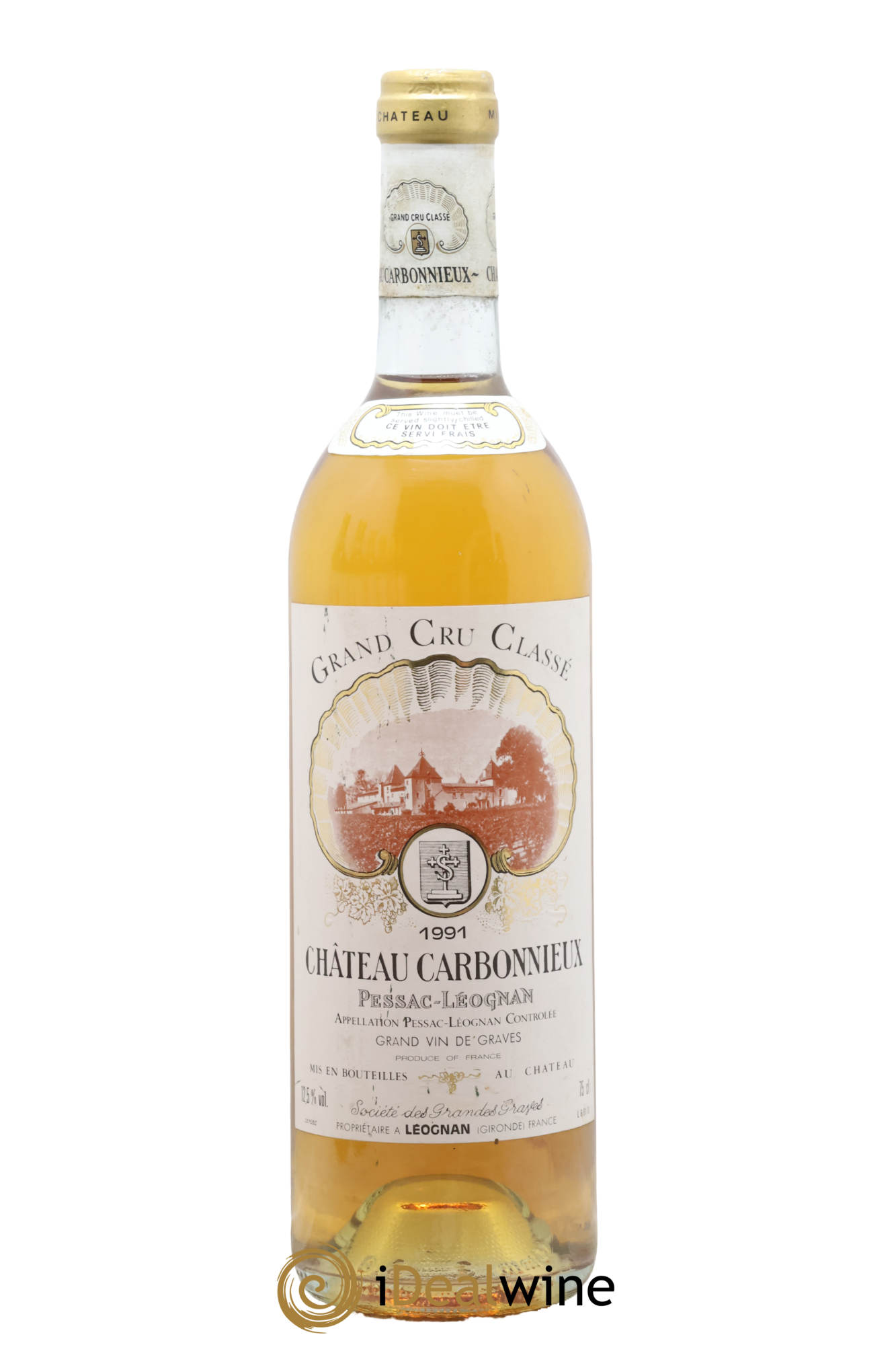 Château Carbonnieux Cru Classé de Graves 1991 - Lot de 1 bouteille - 0
