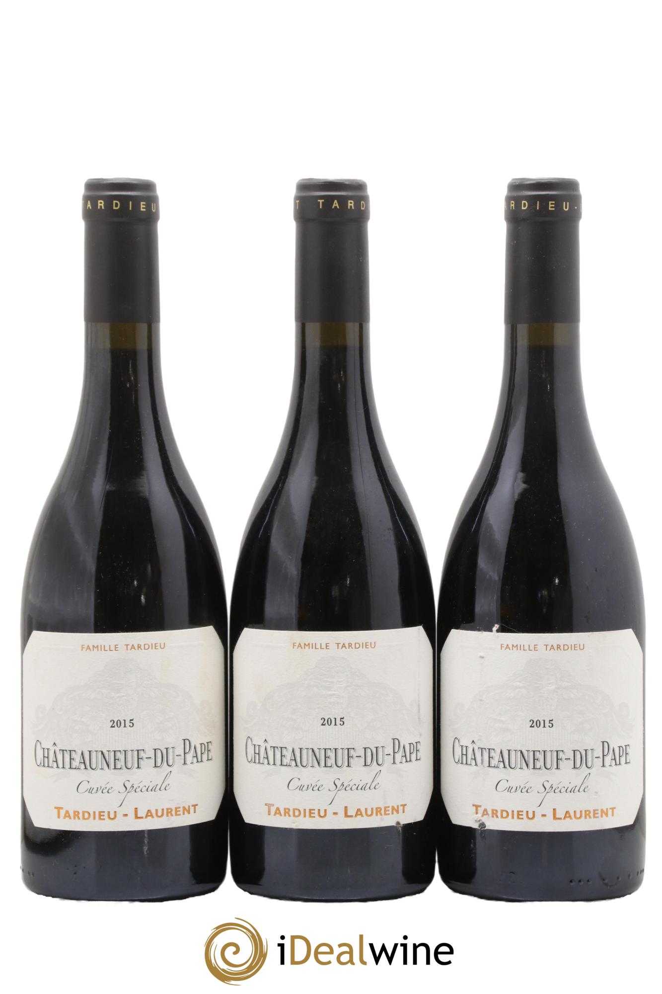 Châteauneuf-du-Pape Tardieu-Laurent Cuvée spéciale Famille Tardieu 2015 - Lotto di 3 bottiglie - 0