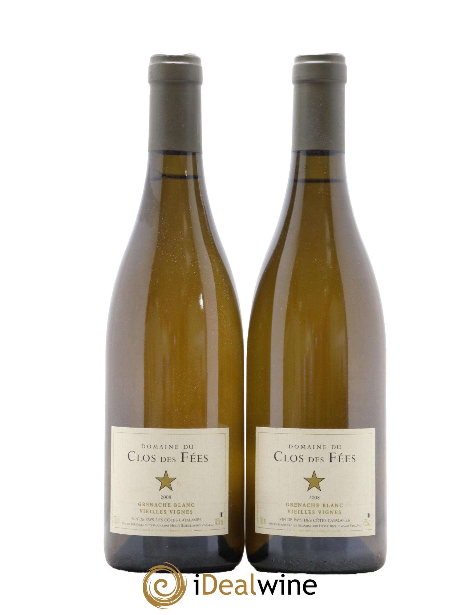 Côtes Catalanes Clos des Fées Vieilles vignes Hervé Bizeul 2008 - Lot de 2 bouteilles - 0