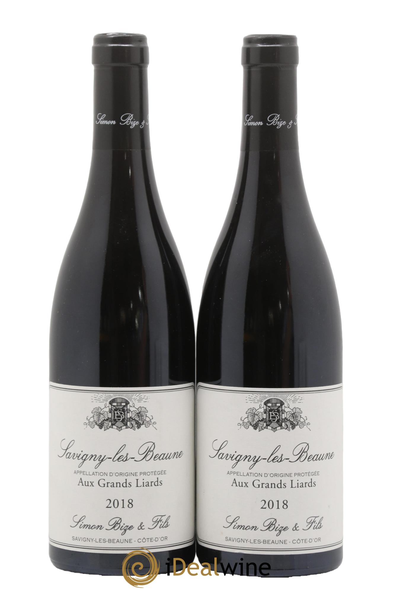 Savigny-lès-Beaune Aux Grands Liards Simon Bize & Fils 2018 - Lot de 2 bouteilles - 0