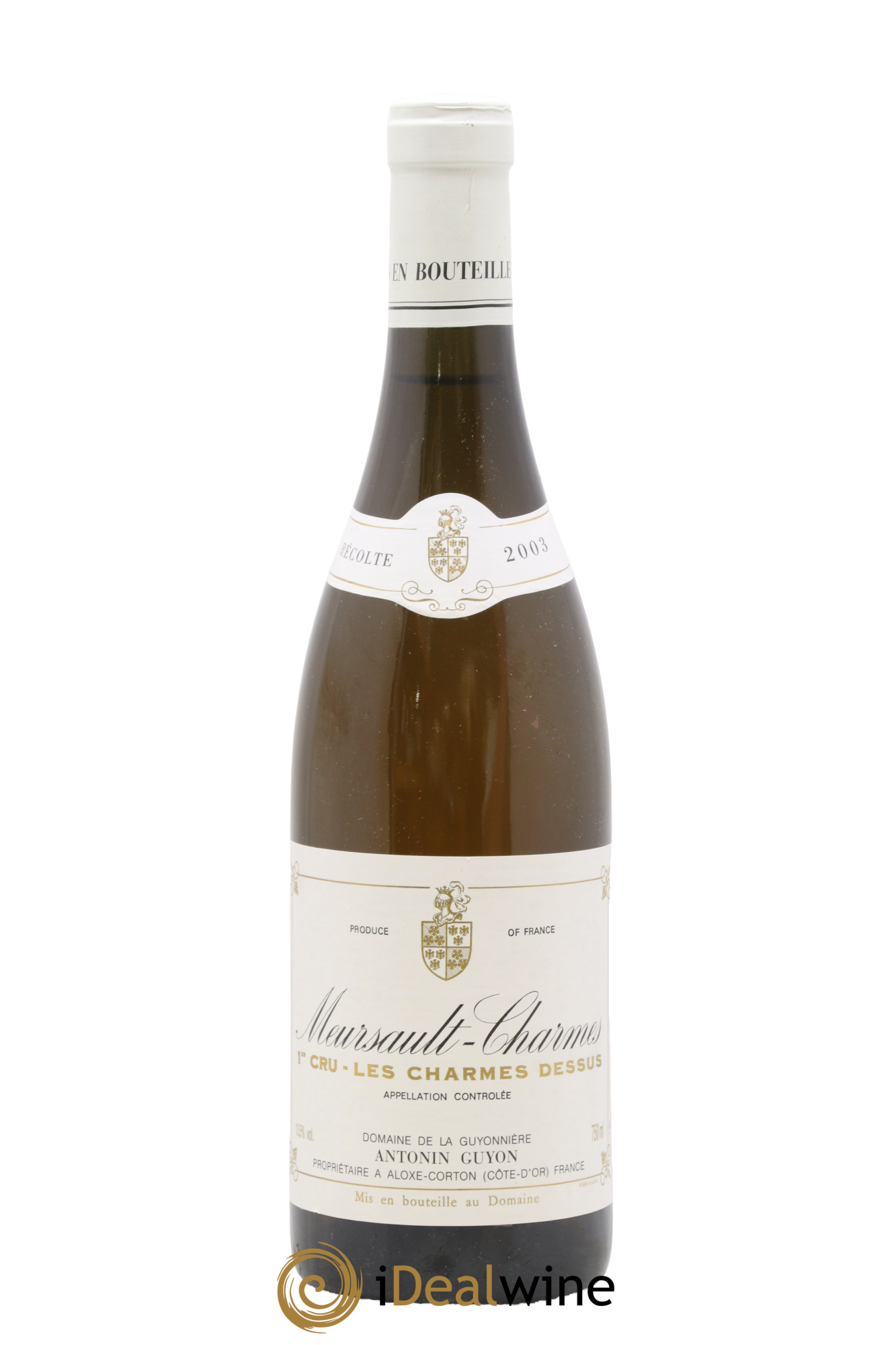 Meursault 1er Cru Charmes Dessus Antonin Guyon 2003 - Lot of 1 bottle - 0