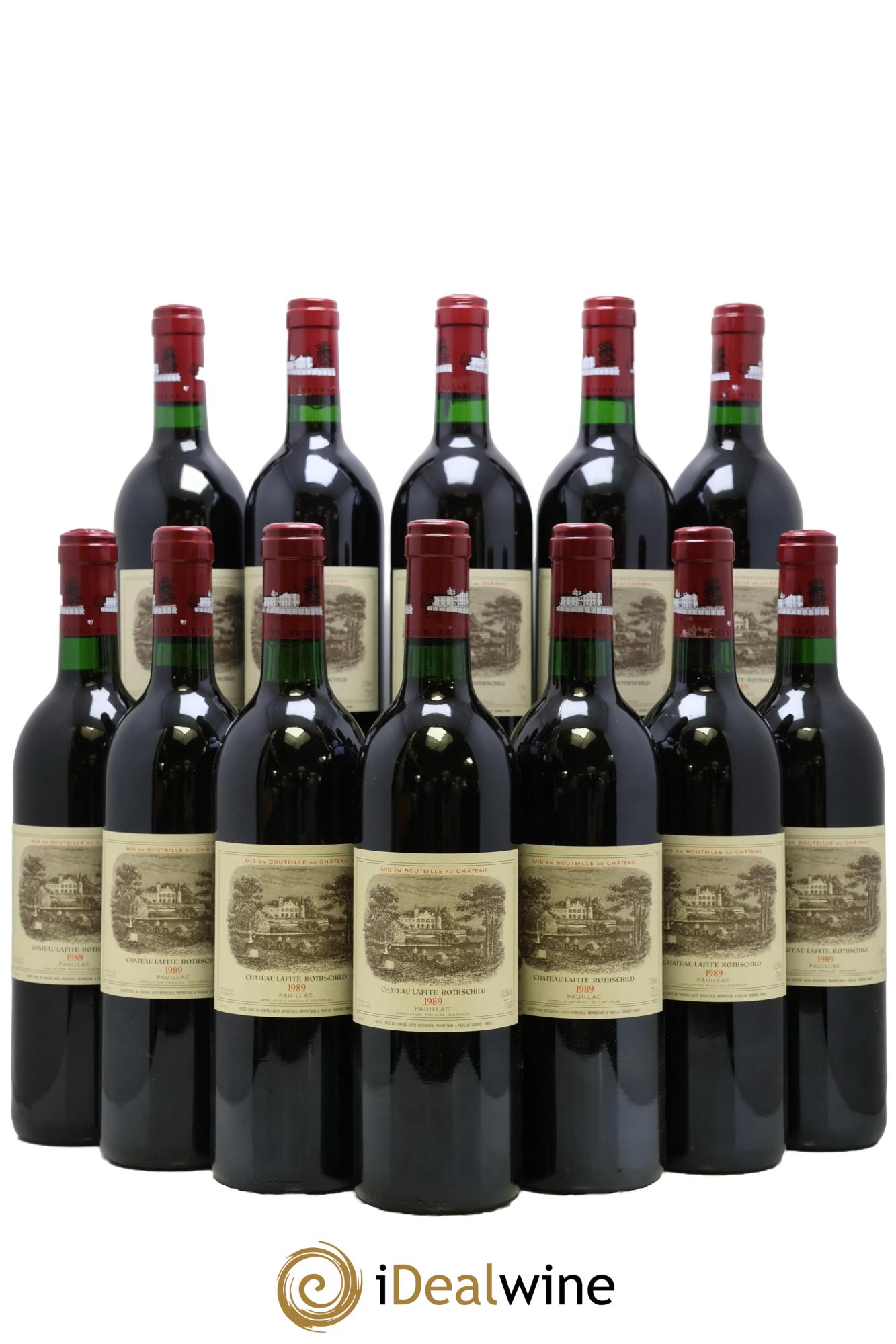 Château Lafite Rothschild 1er Grand Cru Classé 1989 - Lot de 12 bouteilles - 0