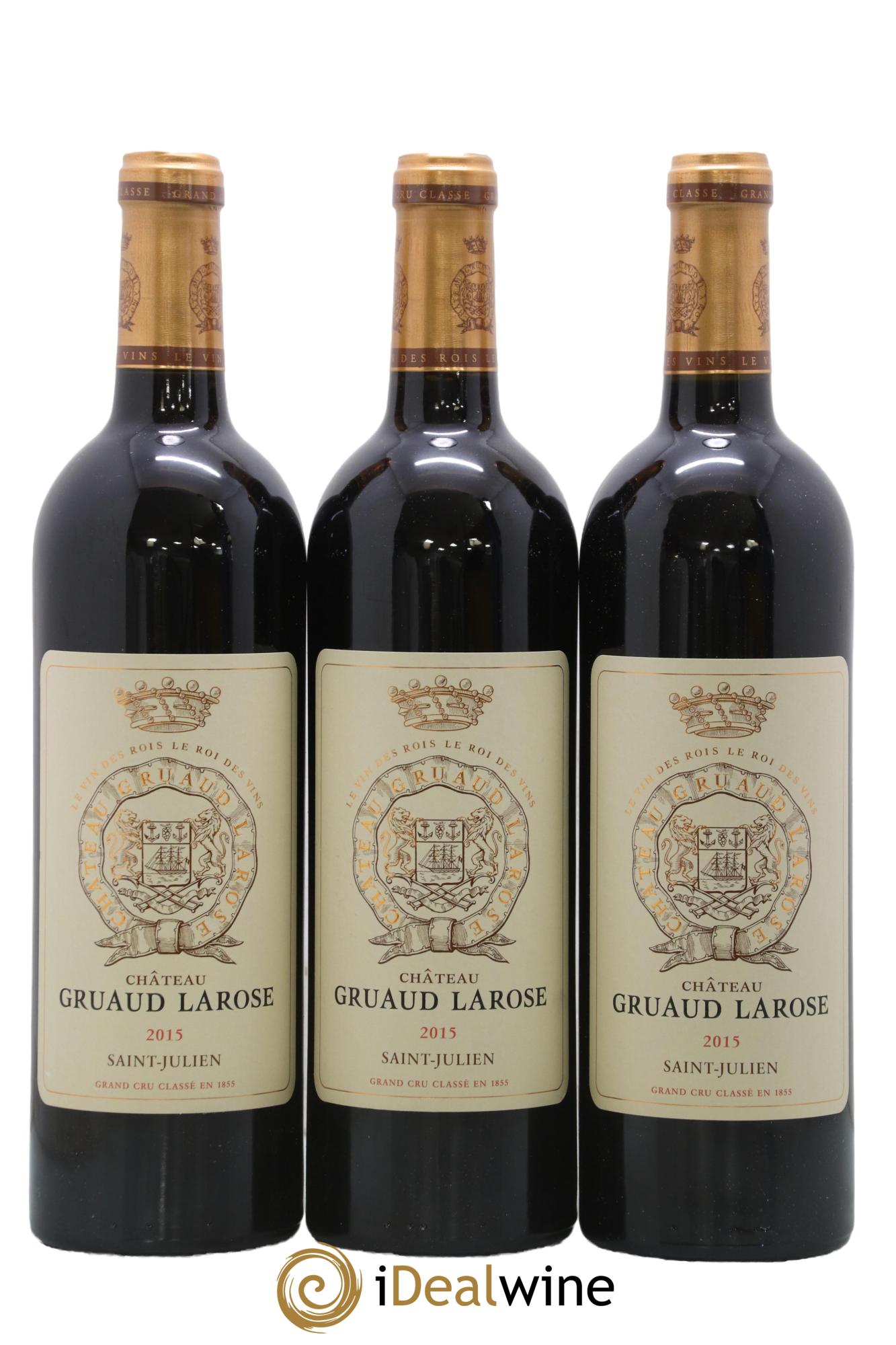 Château Gruaud Larose 2ème Grand Cru Classé  2015 - Lotto di 3 bottiglie - 0