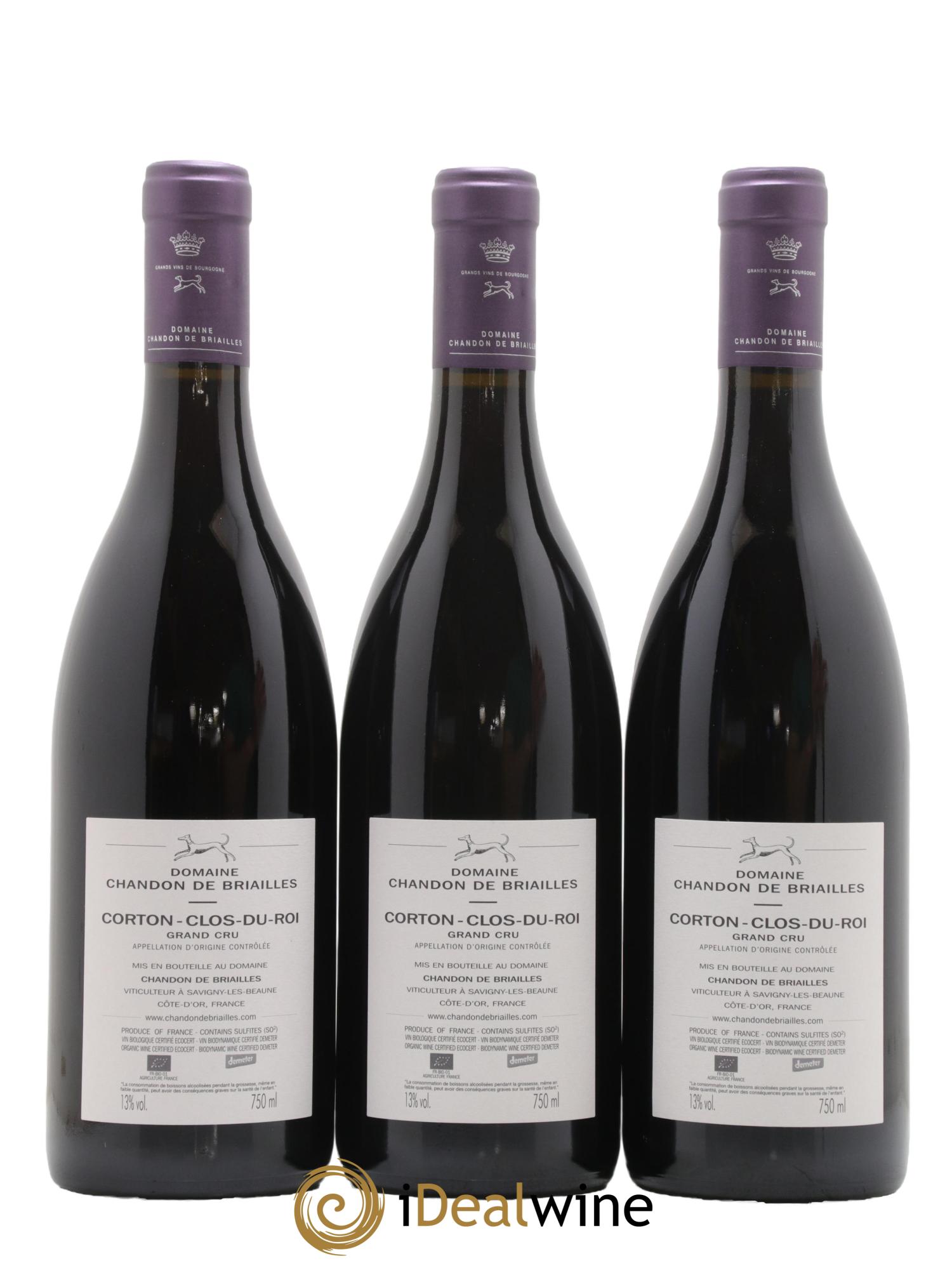 Corton Grand Cru Clos du Roi Chandon de Briailles 2017 - Lot de 6 bouteilles - 2