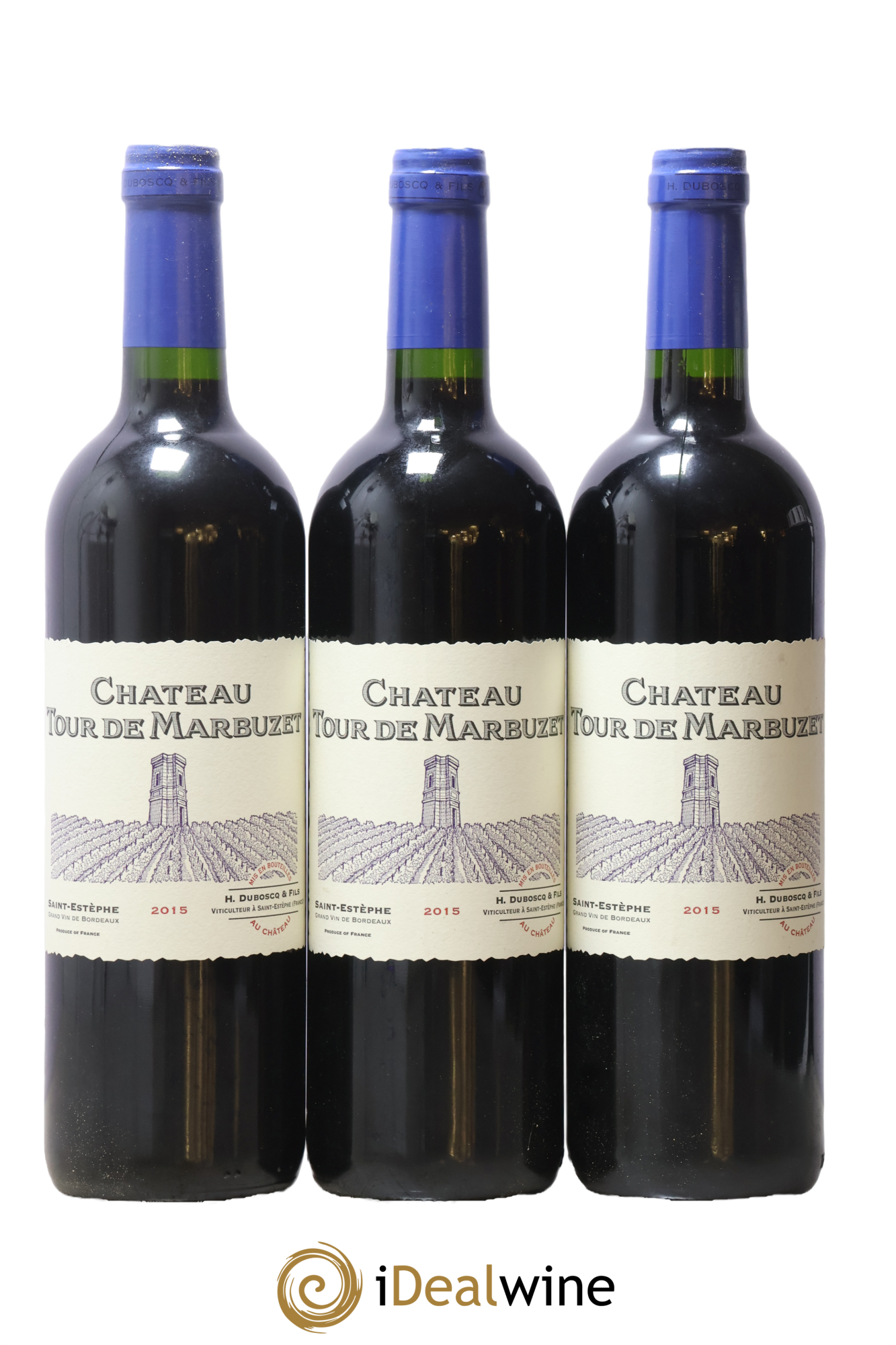 Château Tour de Marbuzet 2015 - Lot de 3 bouteilles - 0