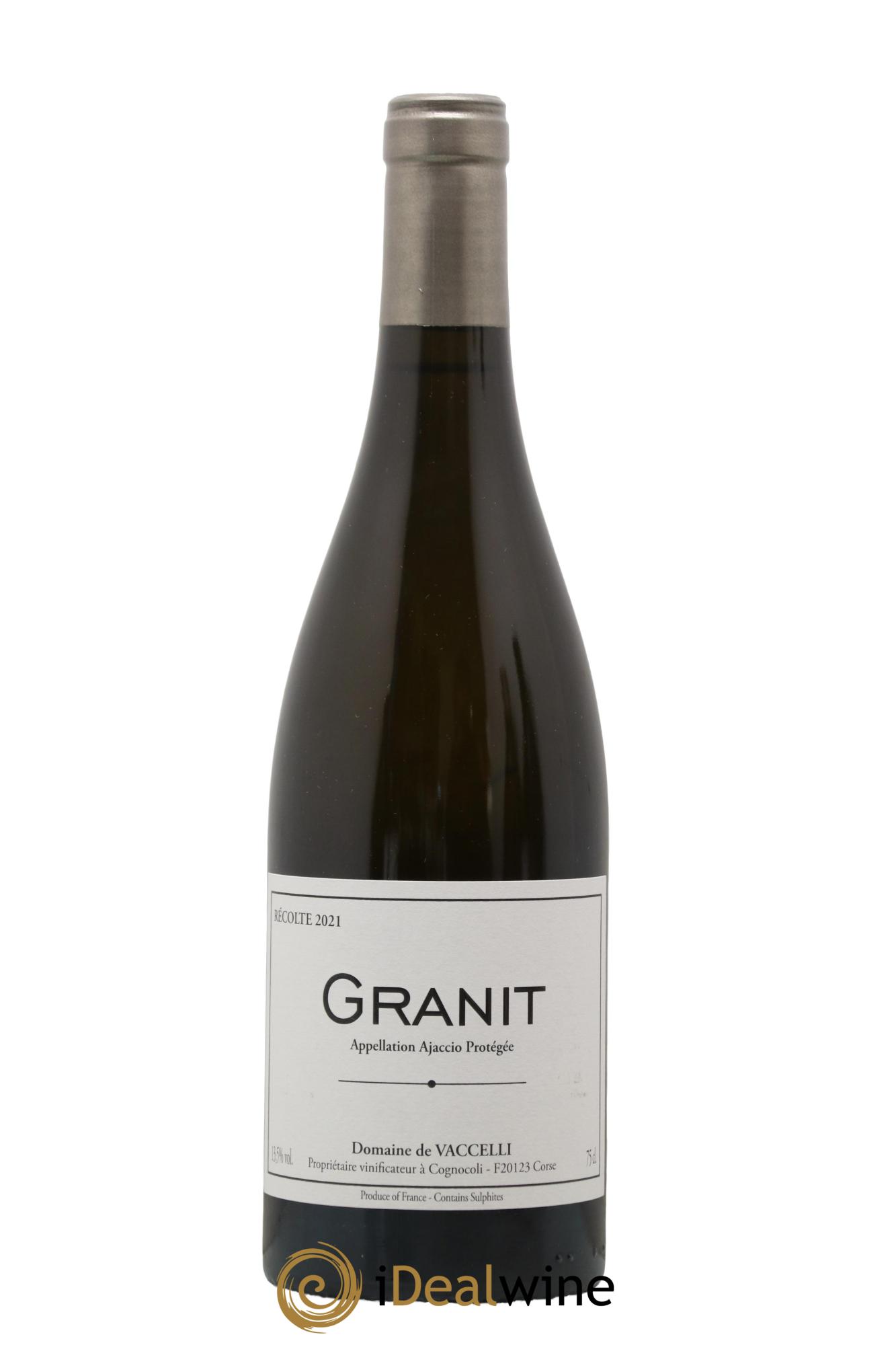 Ajaccio Granit Vaccelli 2021 - Lot de 1 bouteille - 0