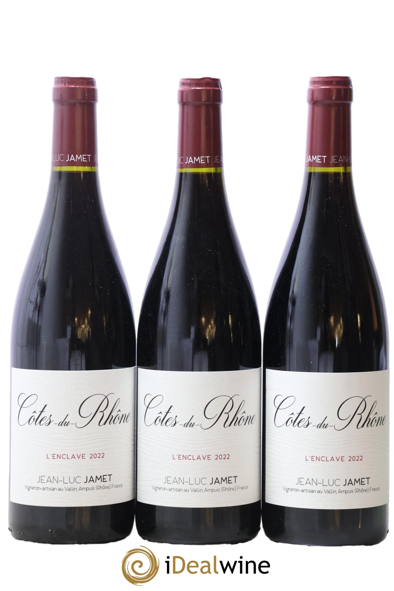Côtes-du-Rhône L'Enclave JL Jamet 2022 - Lot de 3 bouteilles - 0