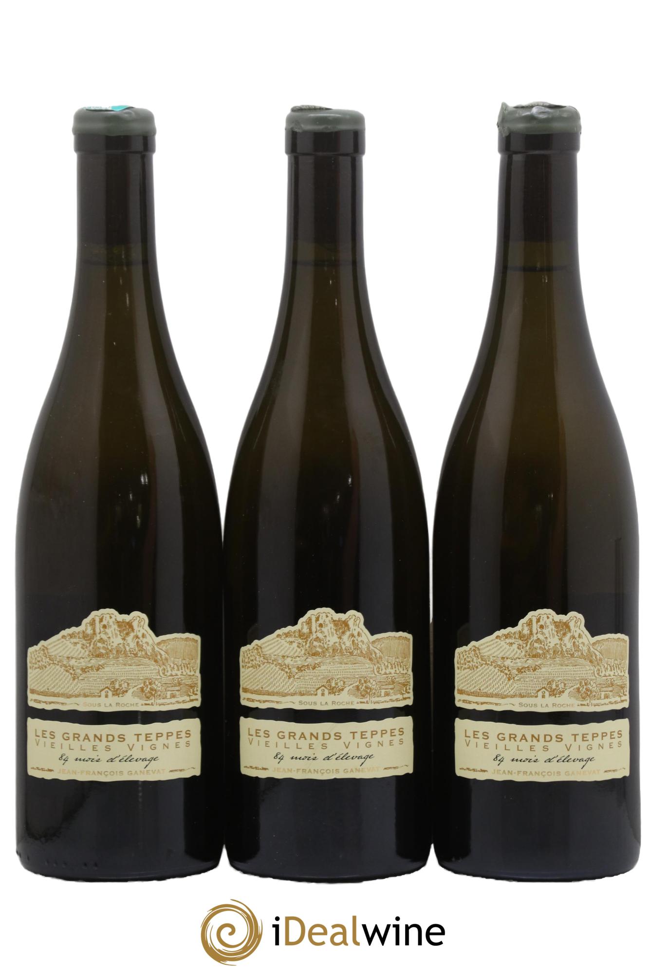 Côtes du Jura Chardonnay Les Grands Teppes Vieilles Vignes 84 Mois D'Elevage Jean-François Ganevat (Domaine) 2018 - Lot de 3 bouteilles - 0