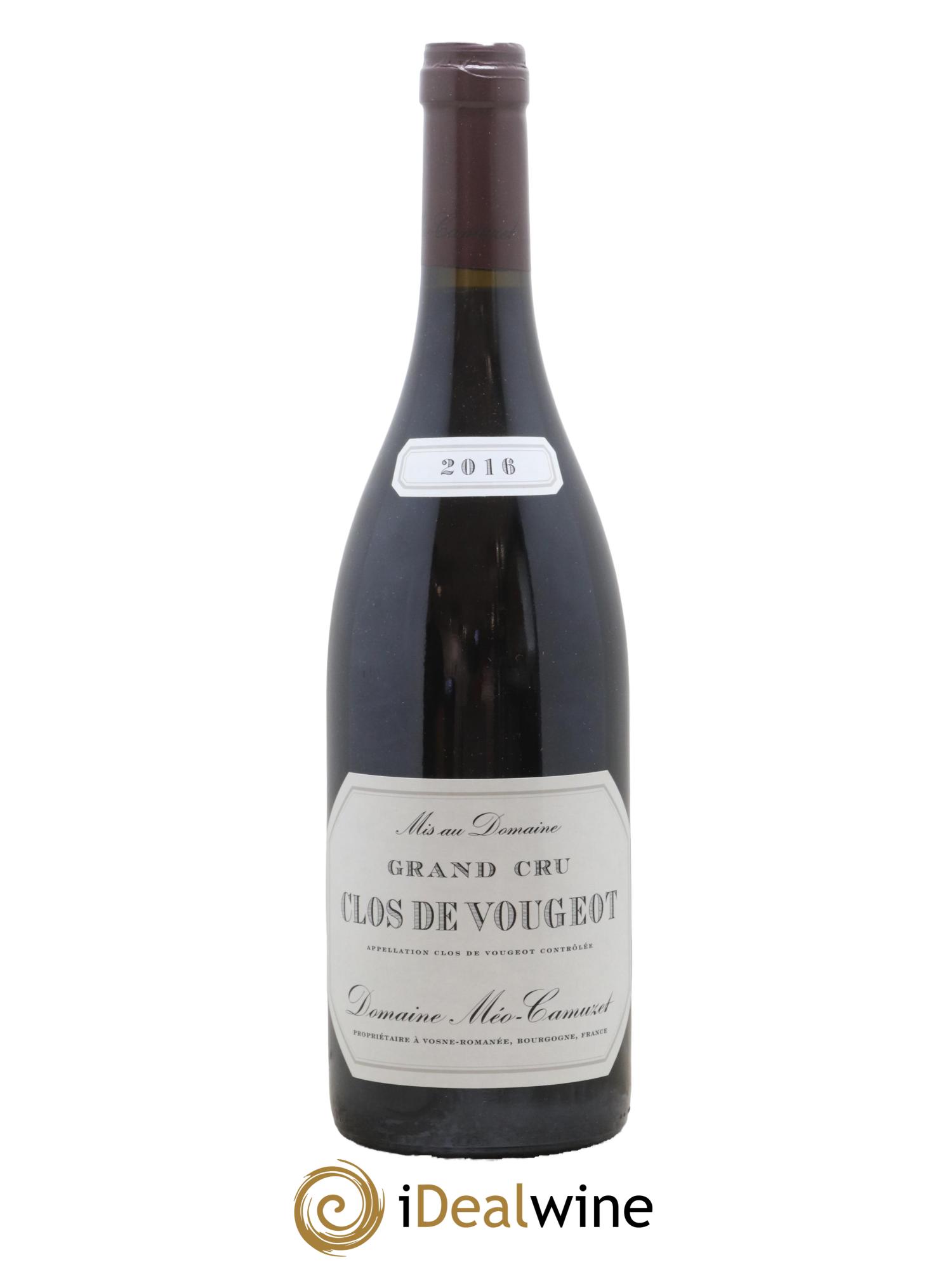 Clos de Vougeot Grand Cru Méo-Camuzet (Domaine) 2016 - Lot de 1 bouteille - 0