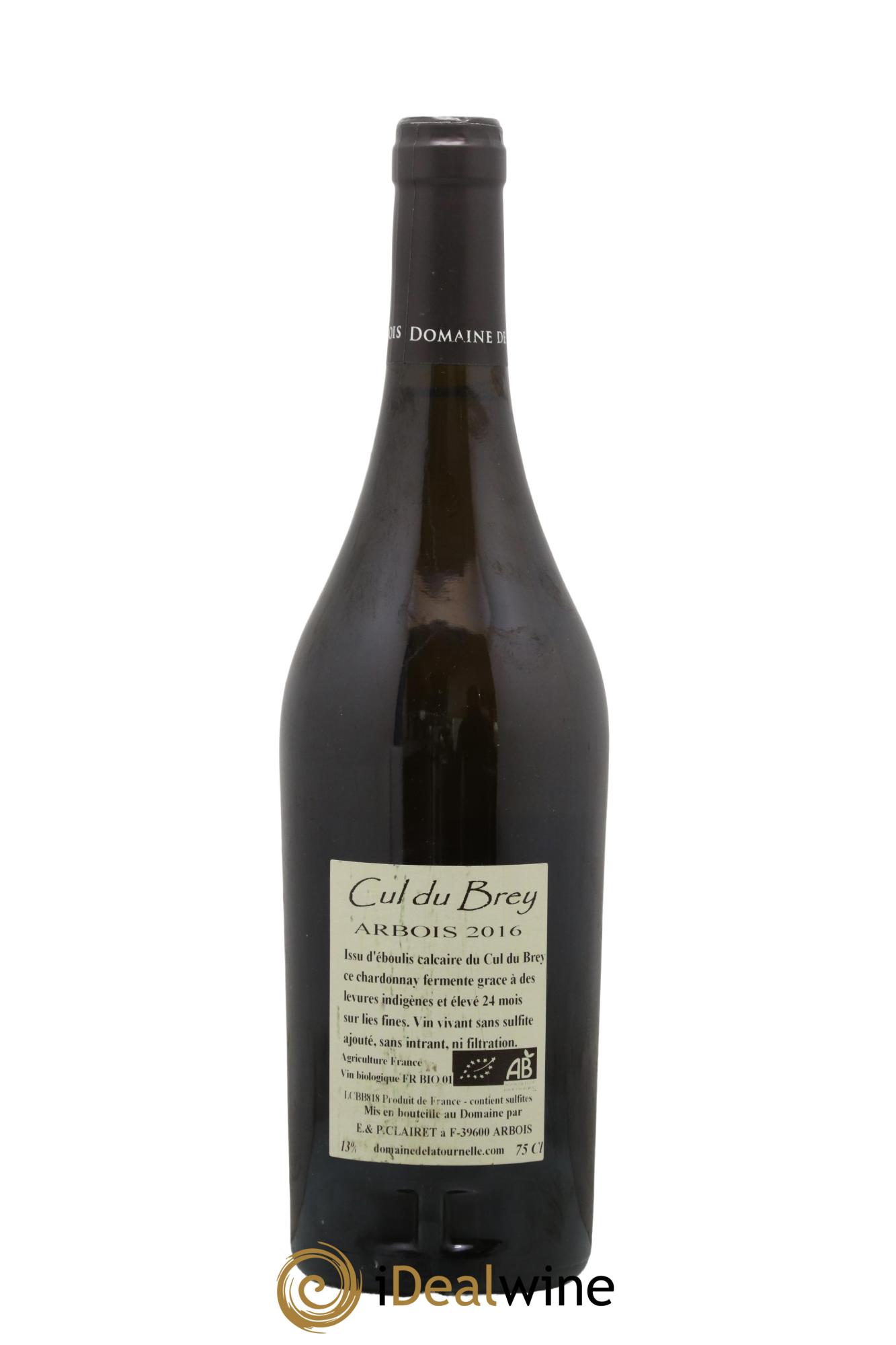 Arbois Cul du Brey Domaine de la Tournelle 2016 - Lot de 1 bouteille - 1