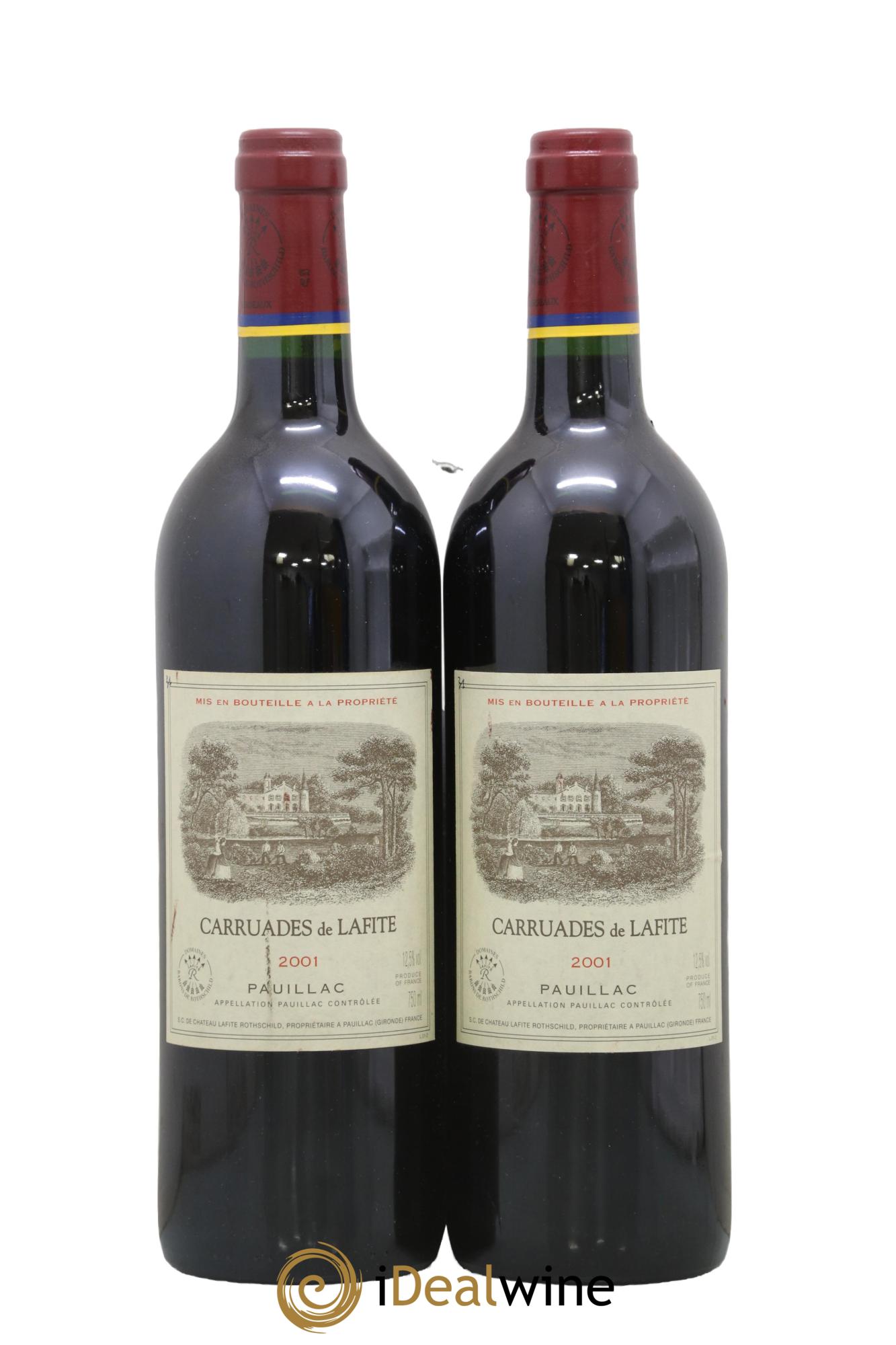 Carruades de Lafite Rothschild Second Vin 2001 - Lot of 2 bottles - 0