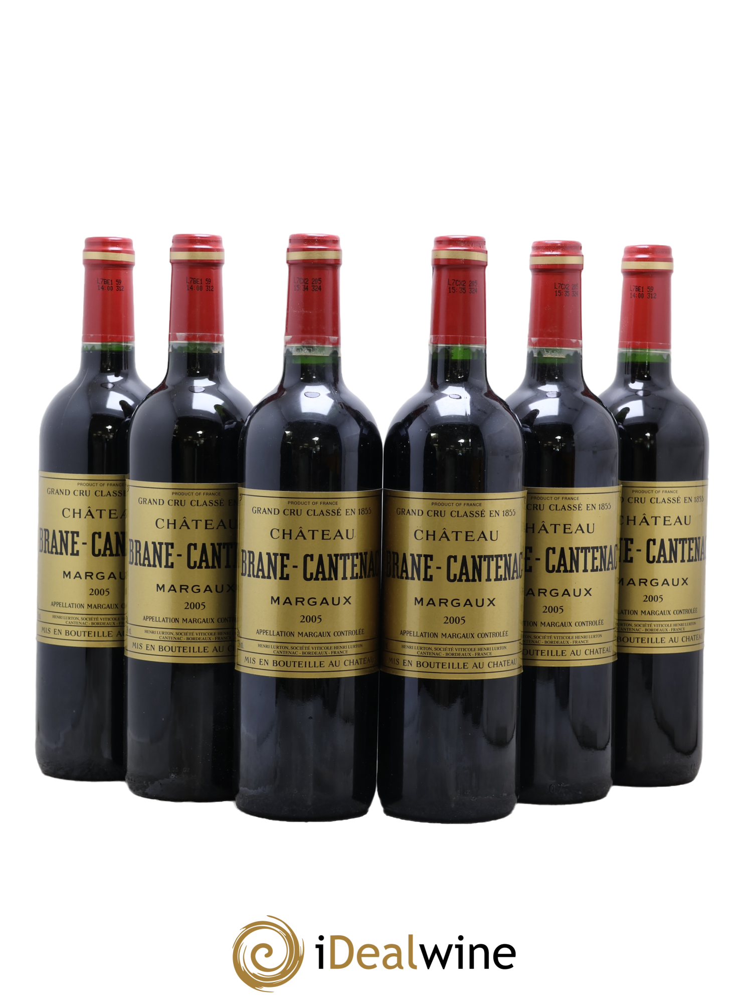 Château Brane Cantenac 2ème Grand Cru Classé 2005 - Lot of 6 bottles - 0