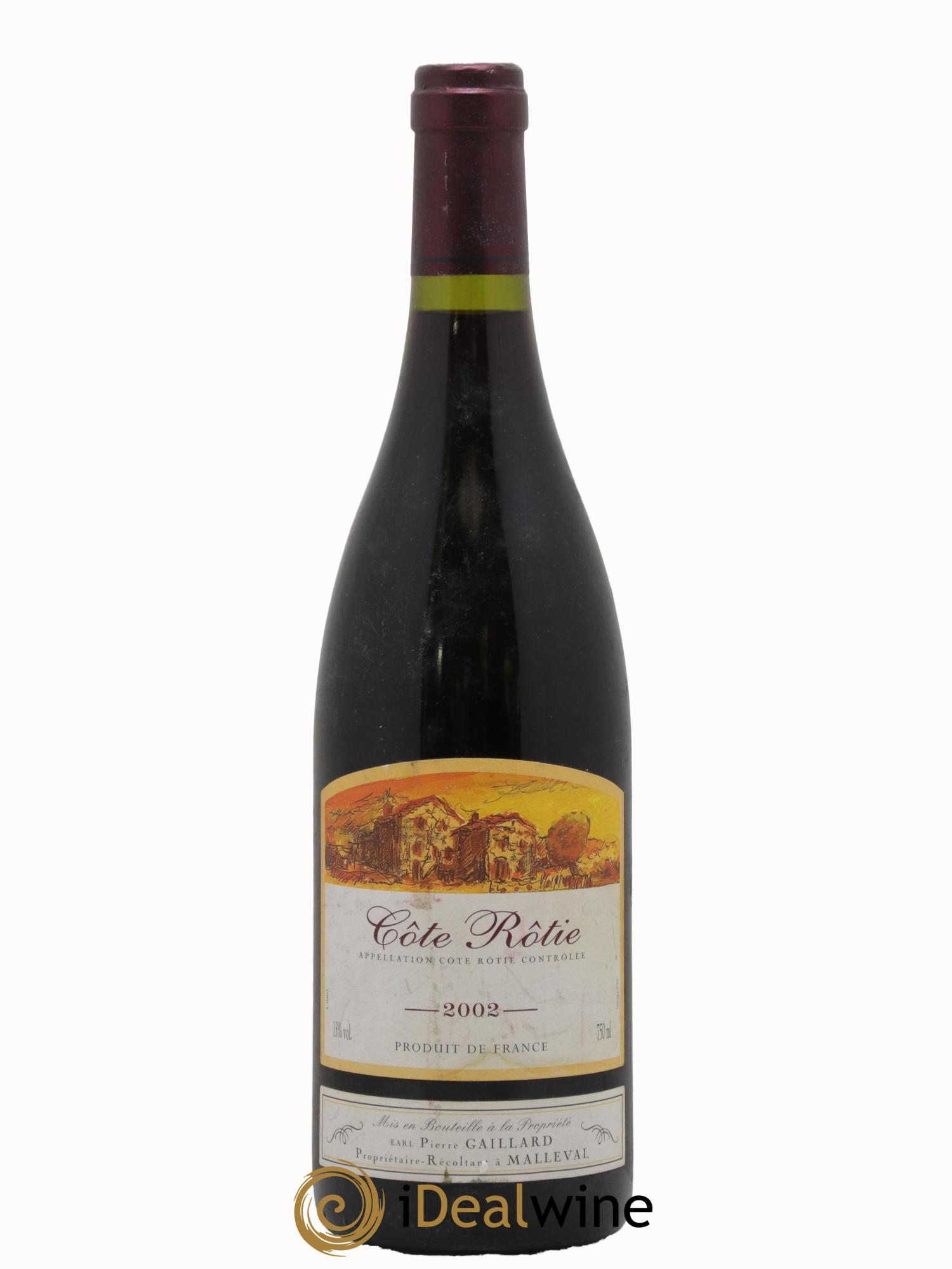 Côte-Rôtie Pierre Gaillard 2002 - Posten von 1 Flasche - 0