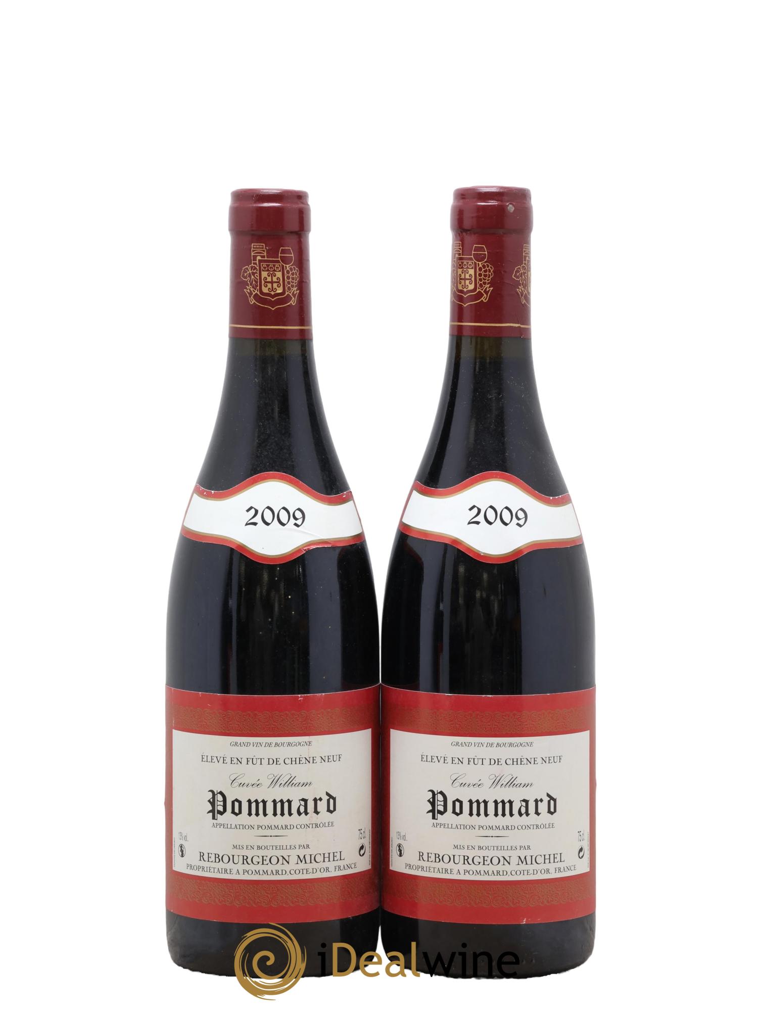 Pommard Cuvée William Michel Rebourgeon 2009 - Lot de 2 bouteilles - 0