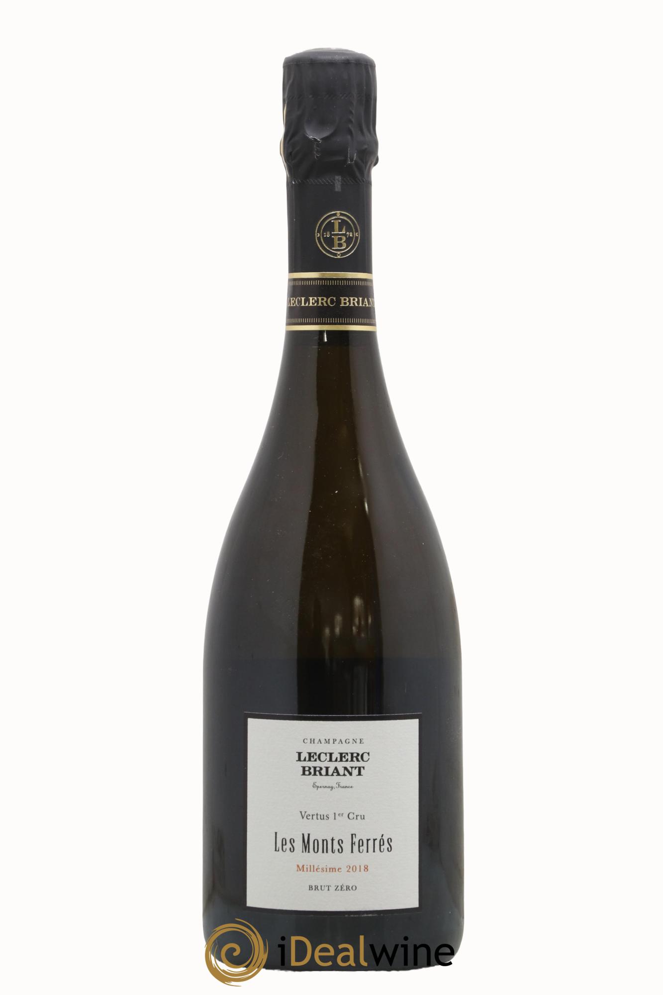 Champagne Premier Cru Les Monts Ferrés Maison Leclerc-Briant 2018 - Posten von 1 Flasche - 0