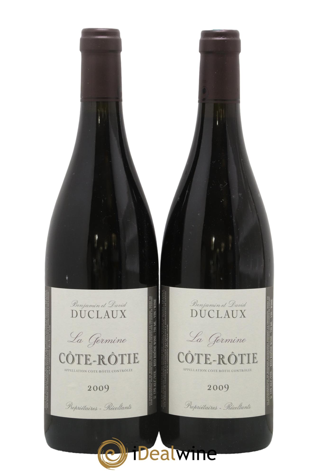 Côte-Rôtie La Germine Domaine Duclaux 2009 - Lot de 2 bouteilles - 0
