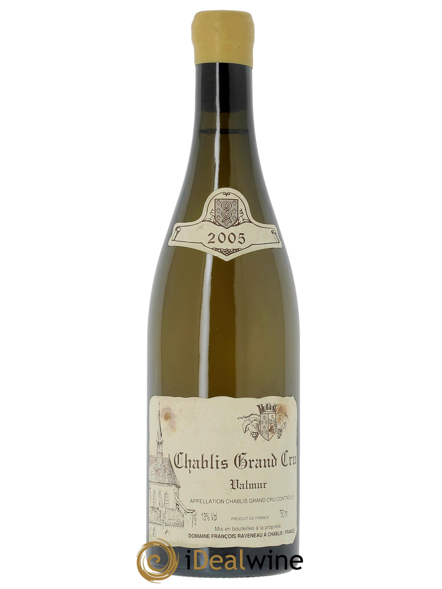 Chablis Grand Cru Valmur Raveneau (Domaine) 2005 - Lot de 1 bouteille - 0