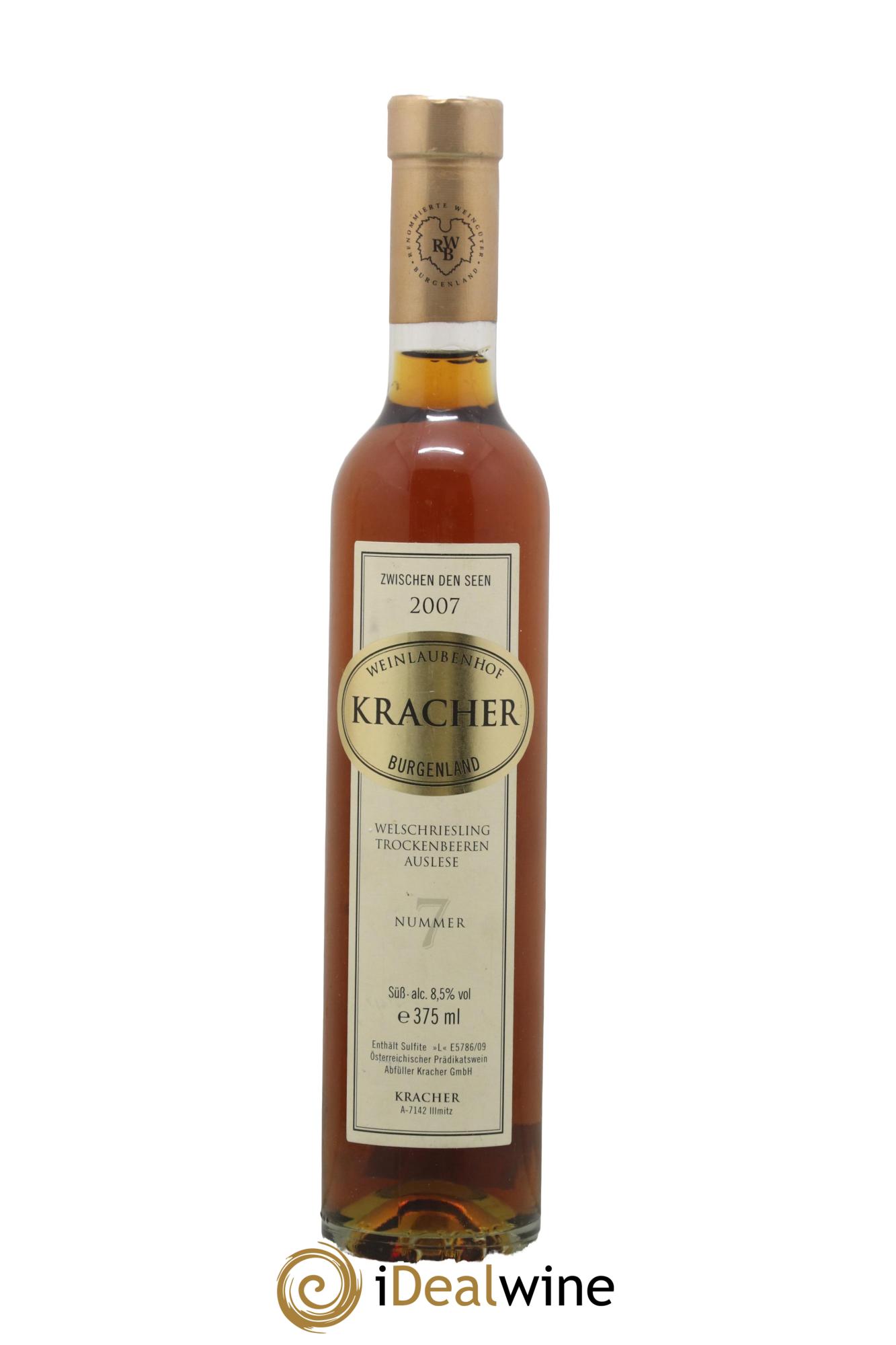 Autriche Kracher TBA N°7 Welschriesling Zwischen den Seen 2007 - Posten von 1 Demi-Flasche - 0