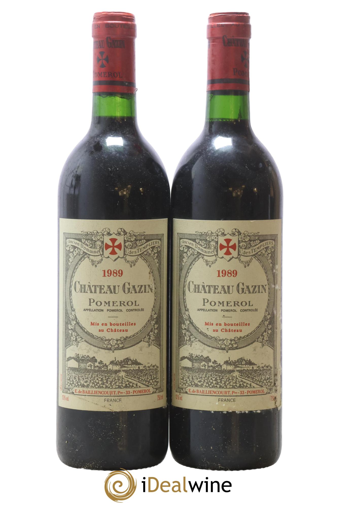 Château Gazin 1989 - Posten von 2 Flaschen - 0