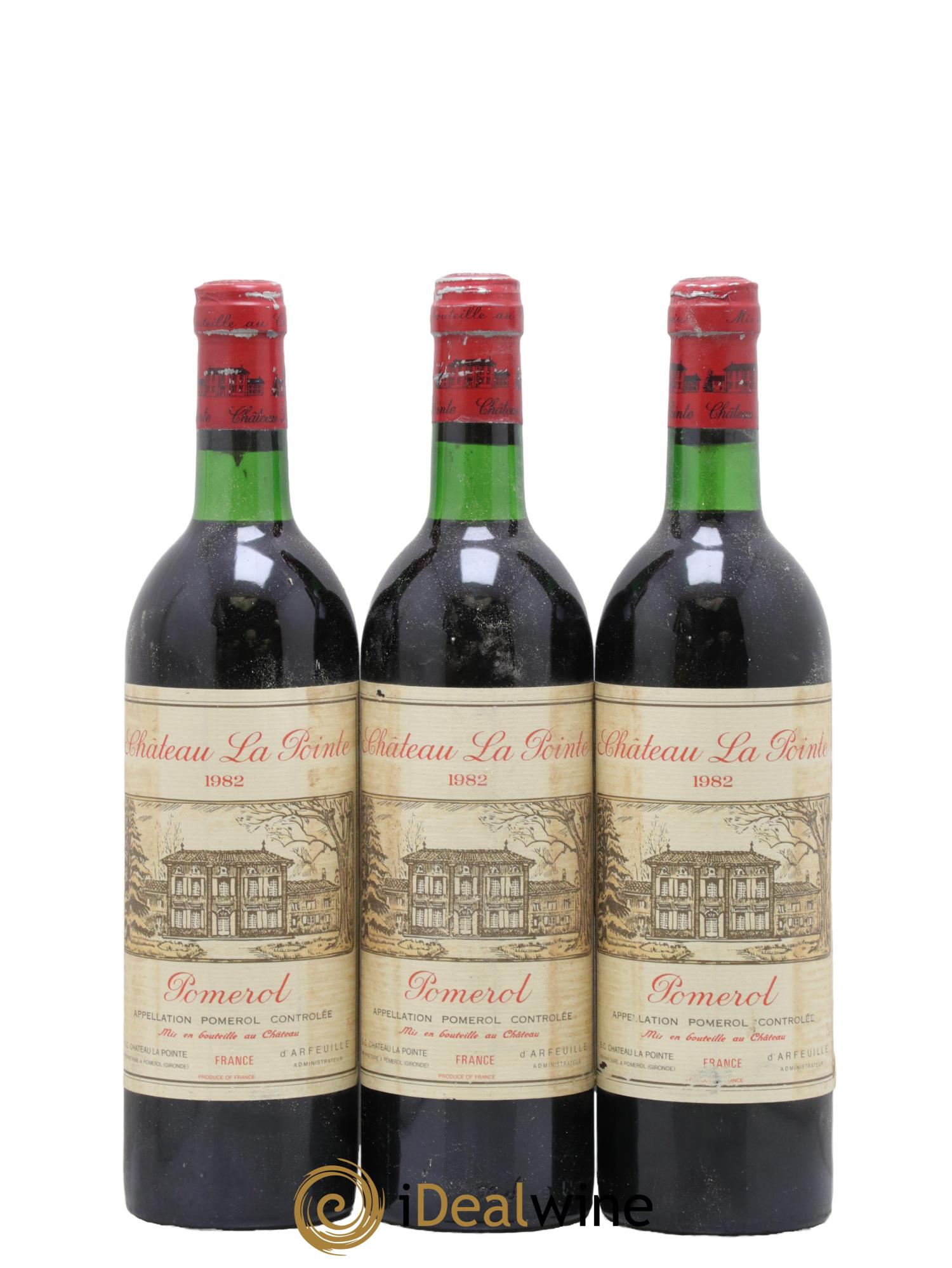 Château la Pointe 1982 - Lot de 3 bouteilles - 0