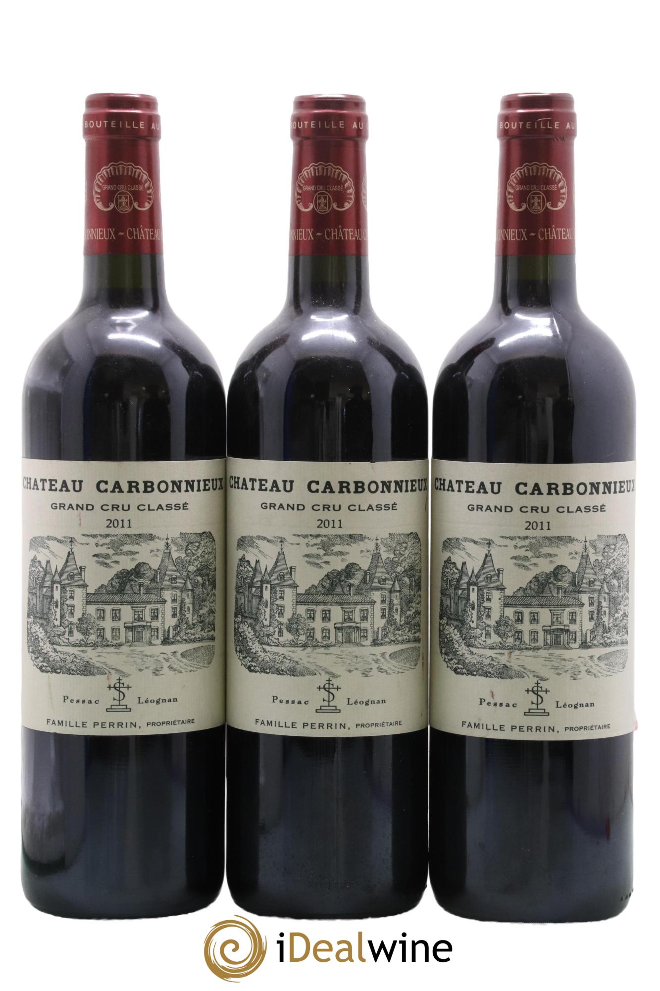 Pessac-Léognan Grand Cru Classé Château Carbonnieux Famille Perrin 2011 - Lot de 3 bouteilles - 0