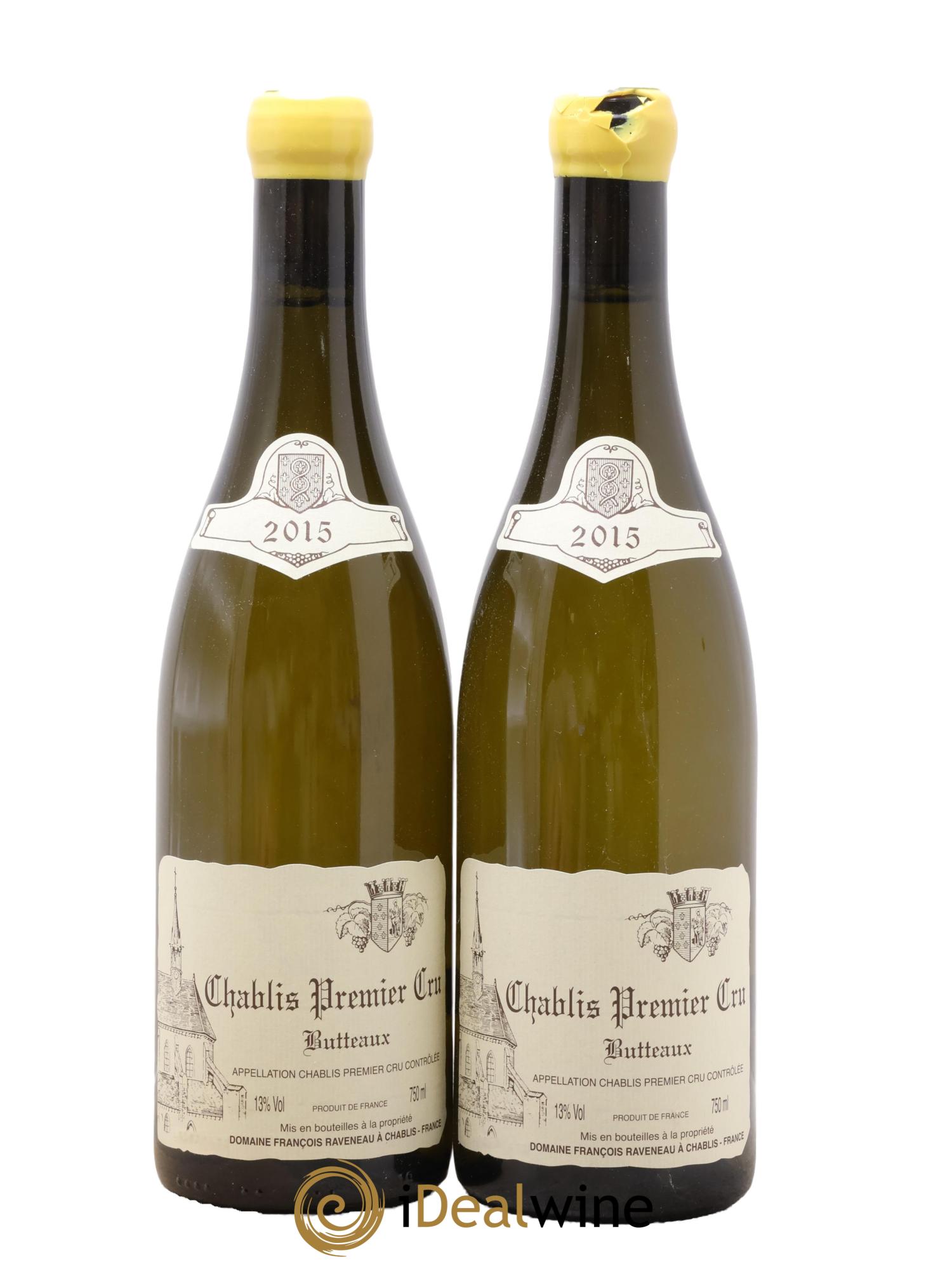 Chablis 1er Cru Butteaux Raveneau (Domaine) 2015 - Lotto di 2 bottiglie - 0