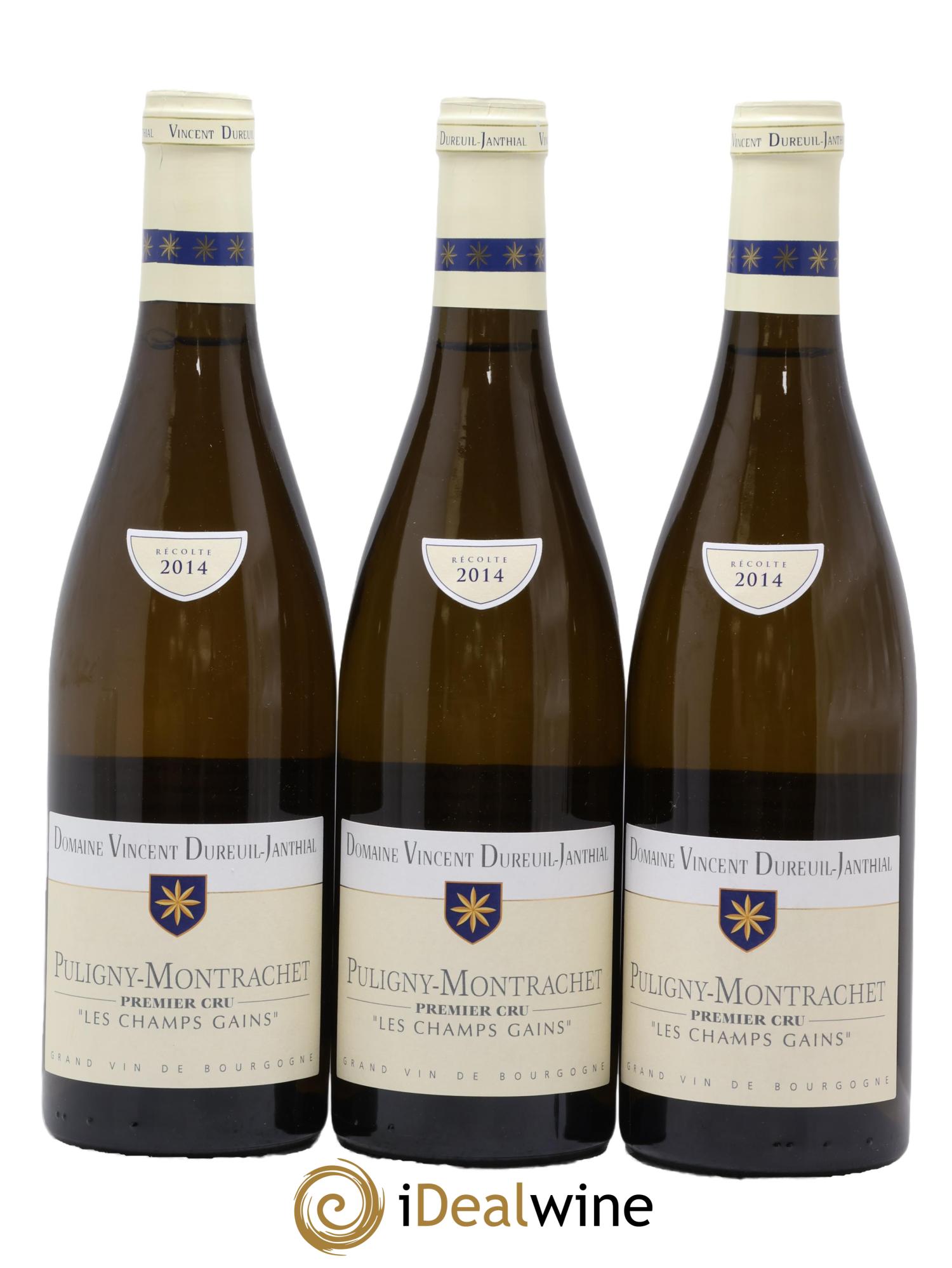 Puligny-Montrachet 1er Cru Les Champs Gains Vincent Dureuil-Janthial 2014 - Lot of 3 bottles - 0