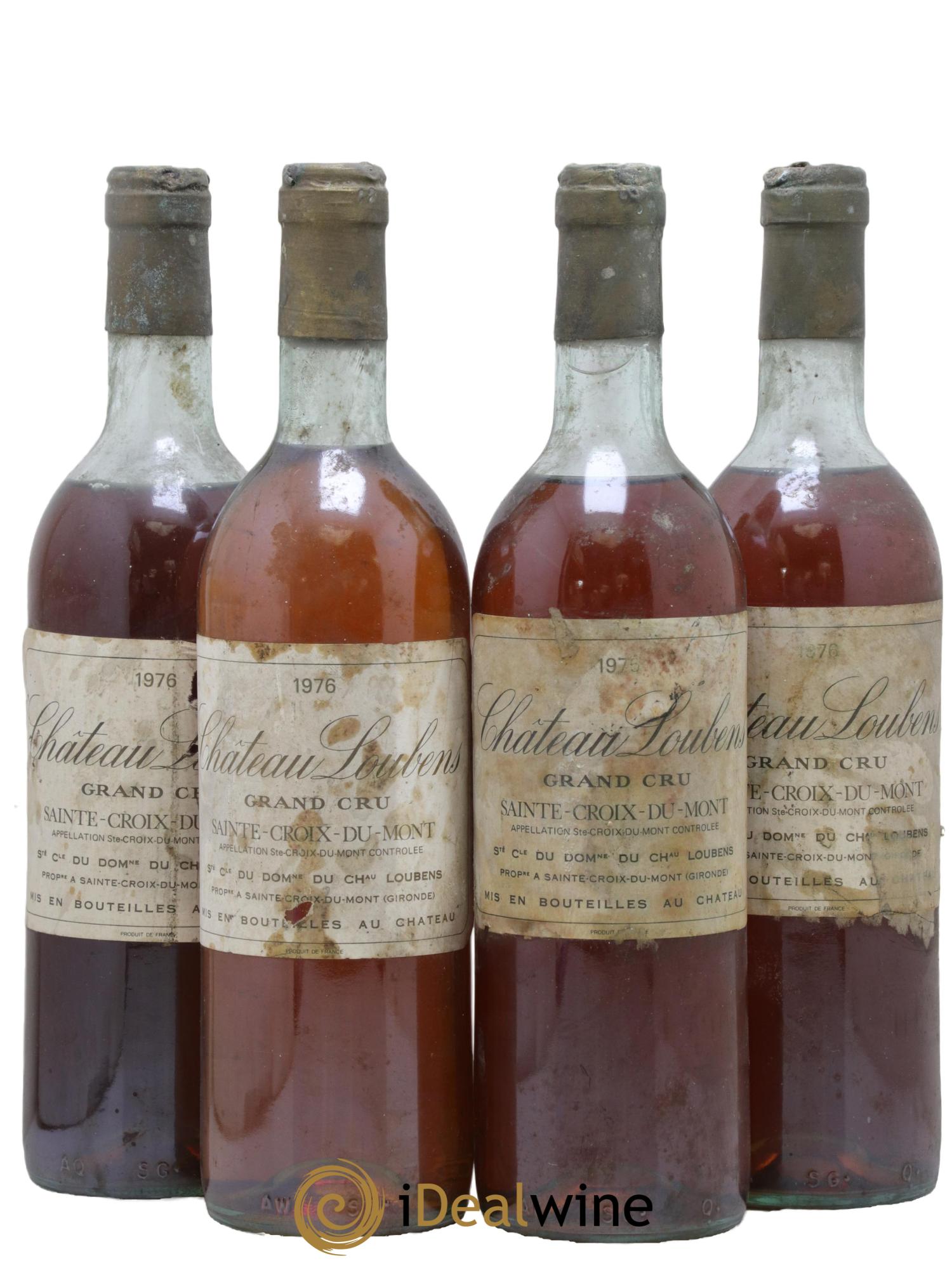 Château Loubens 1976 - Lot of 4 bottles - 0