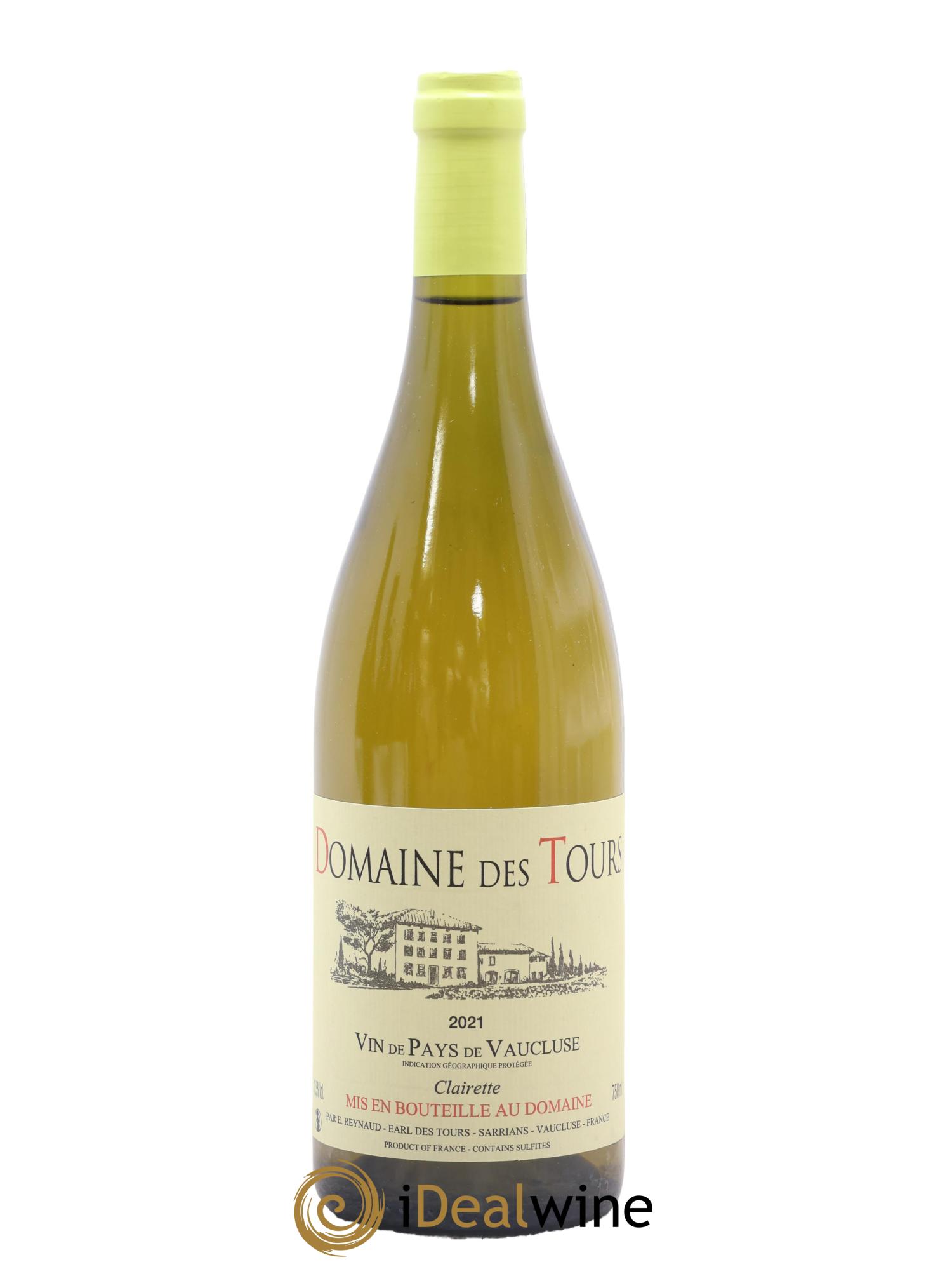 Vaucluse (Vin de Pays de Vaucluse) Domaine des Tours Emmanuel Reynaud 2021 - Lot de 1 bouteille - 0
