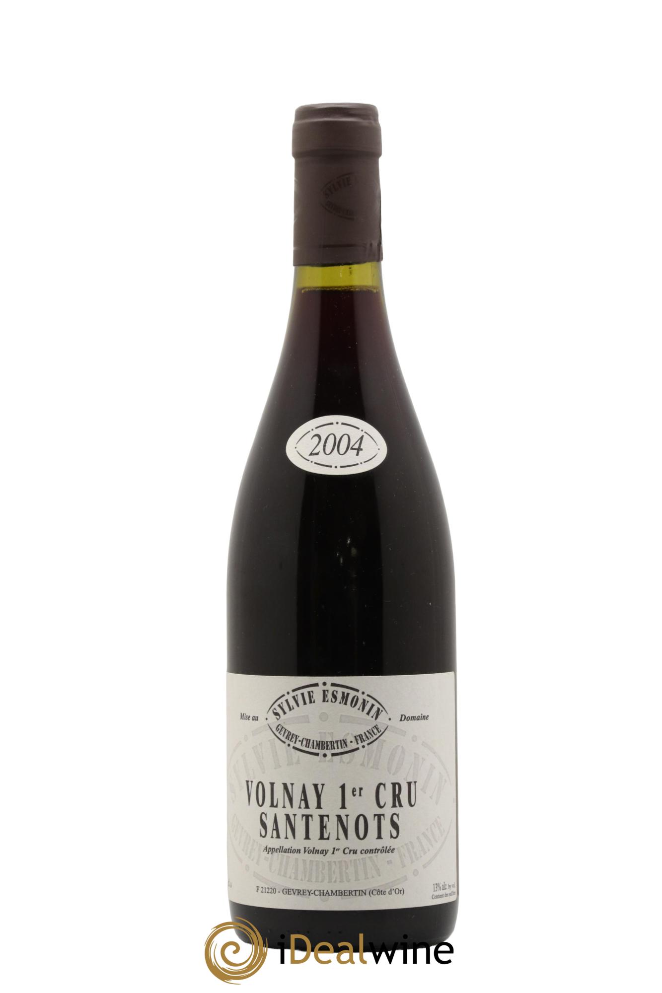 Volnay 1er Cru Santenots Sylvie Esmonin 2004 - Lot de 1 bouteille - 0