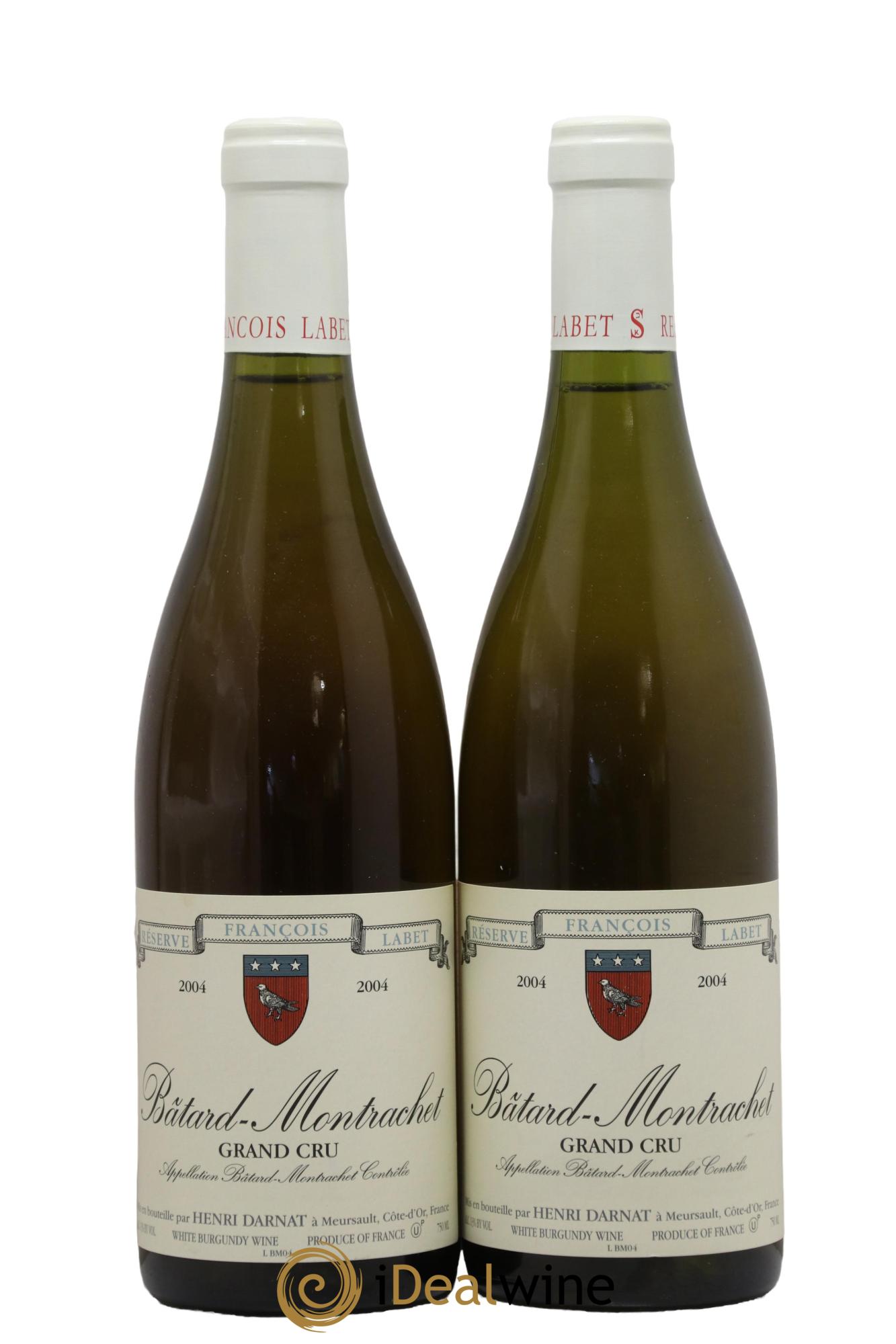 Bâtard-Montrachet Grand Cru Réserve François Labet Henri Darnat 2004 - Posten von 2 Flaschen - 0
