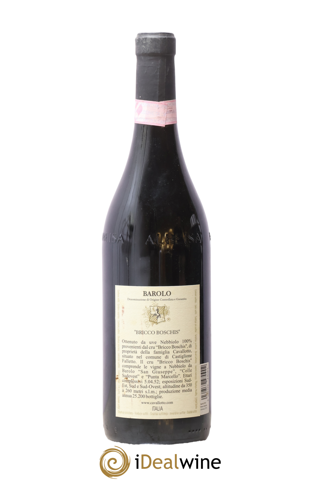Barolo DOCG Riserva Bricco Boschis Vigna San Giuseppe Cavallotto 2004 - Lot de 1 bouteille - 1