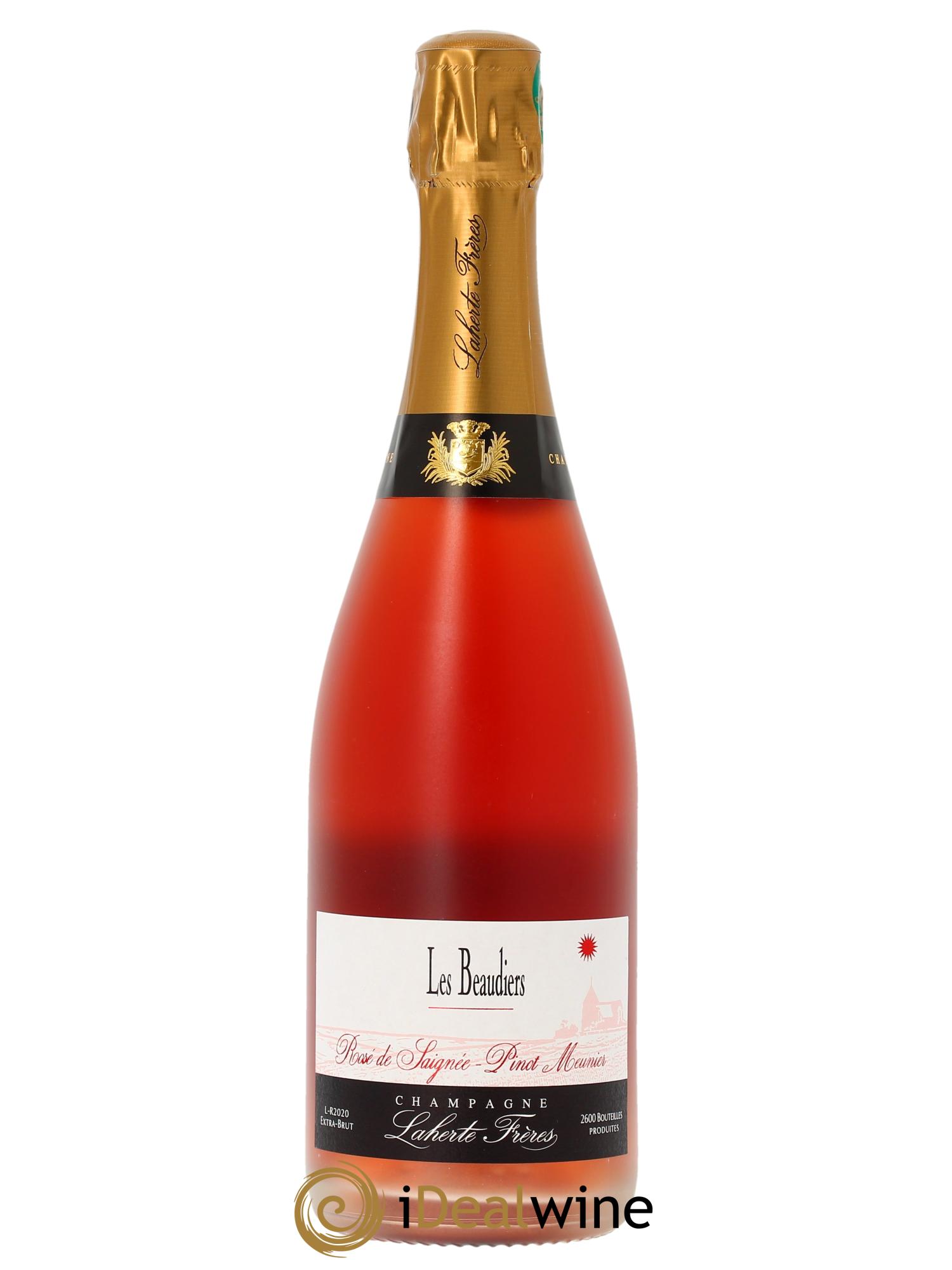 Rosé de Saignée Les Beaudiers Extra-Brut Laherte Frères  2020 - Lot de 1 bouteille - 0