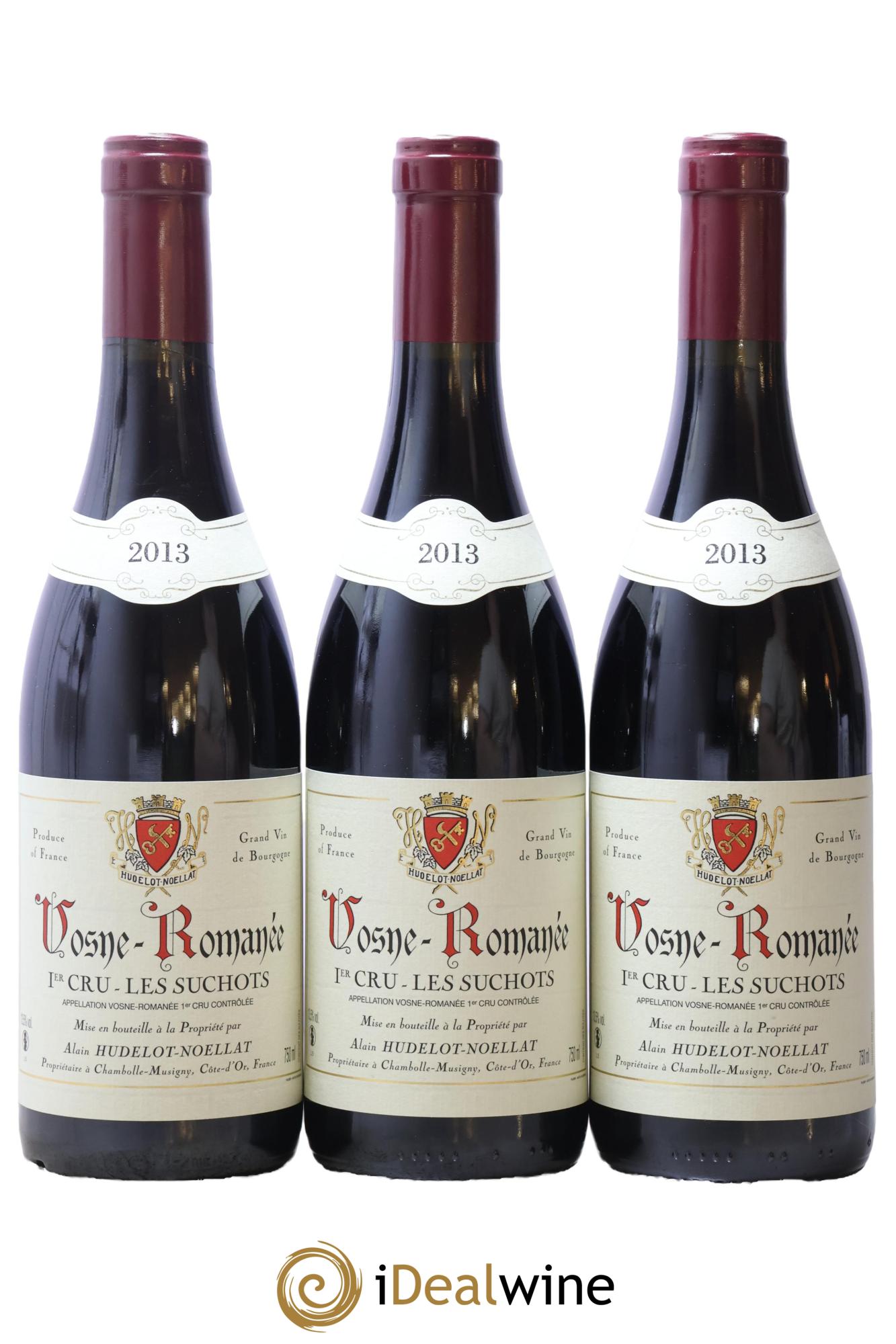 Vosne-Romanée 1er Cru Les Suchots Hudelot-Noëllat 2013 - Lot de 3 bouteilles - 0