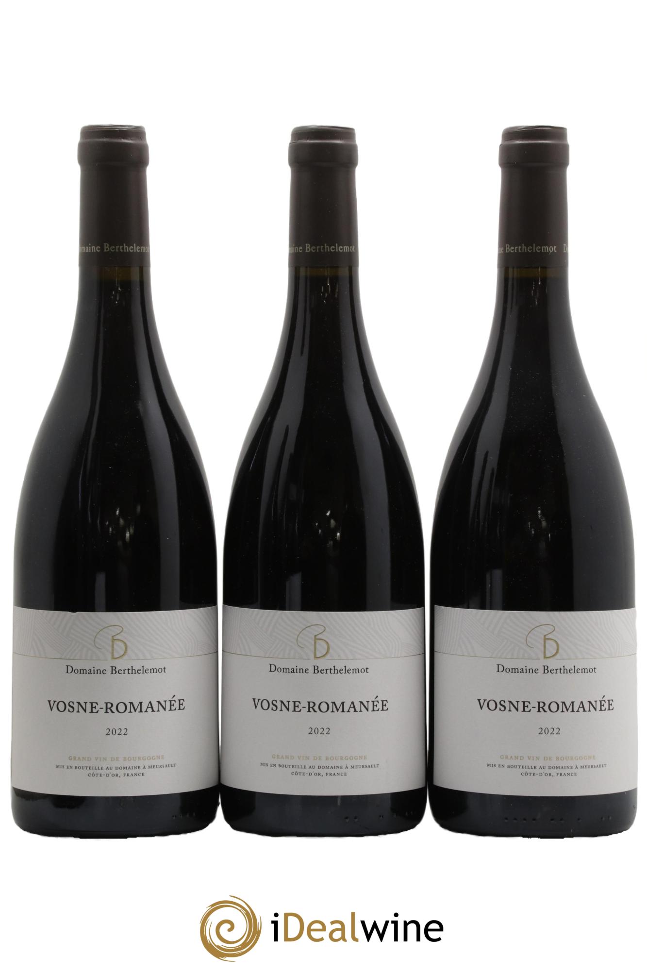Vosne-Romanée Domaine Berthelemot 2022 - Lot de 3 bouteilles - 0