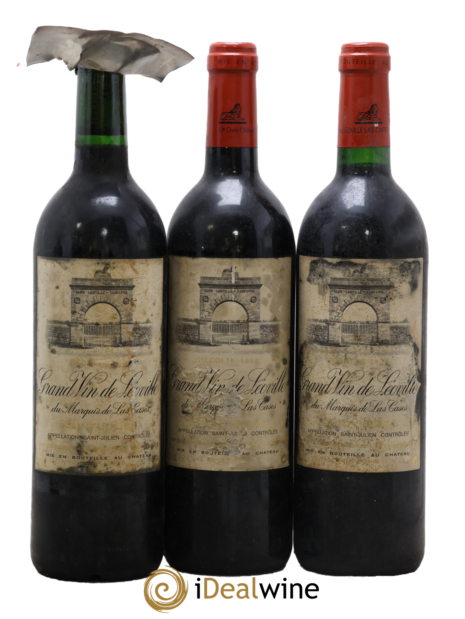 Château Léoville Las Cases 2ème Grand Cru Classé 1997 - Lotto di 3 bottiglie - 1
