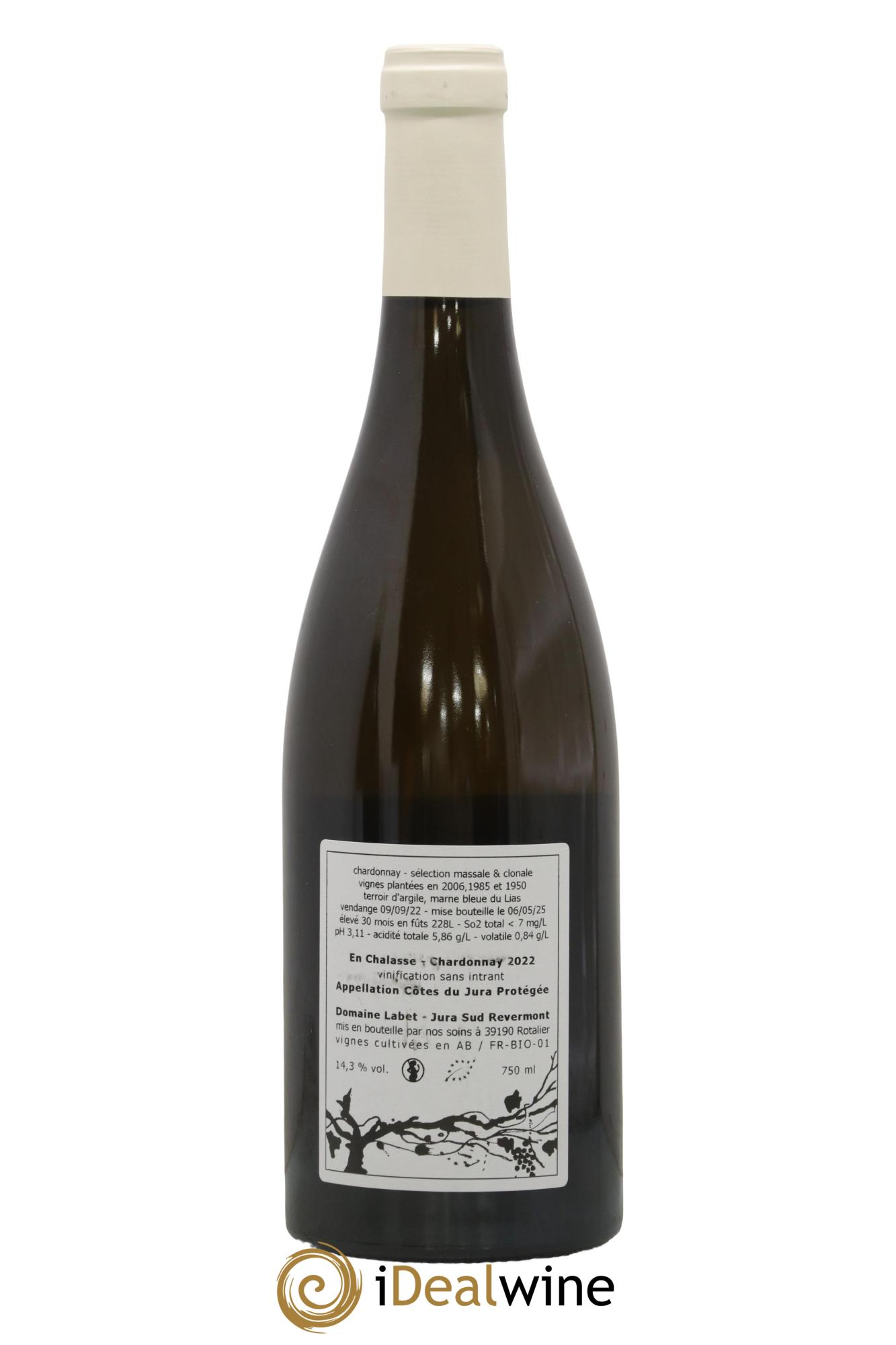 Côtes du Jura Chardonnay En Chalasse Romain - Julien  - Charline Labet 2022 - Lot de 1 bouteille - 1